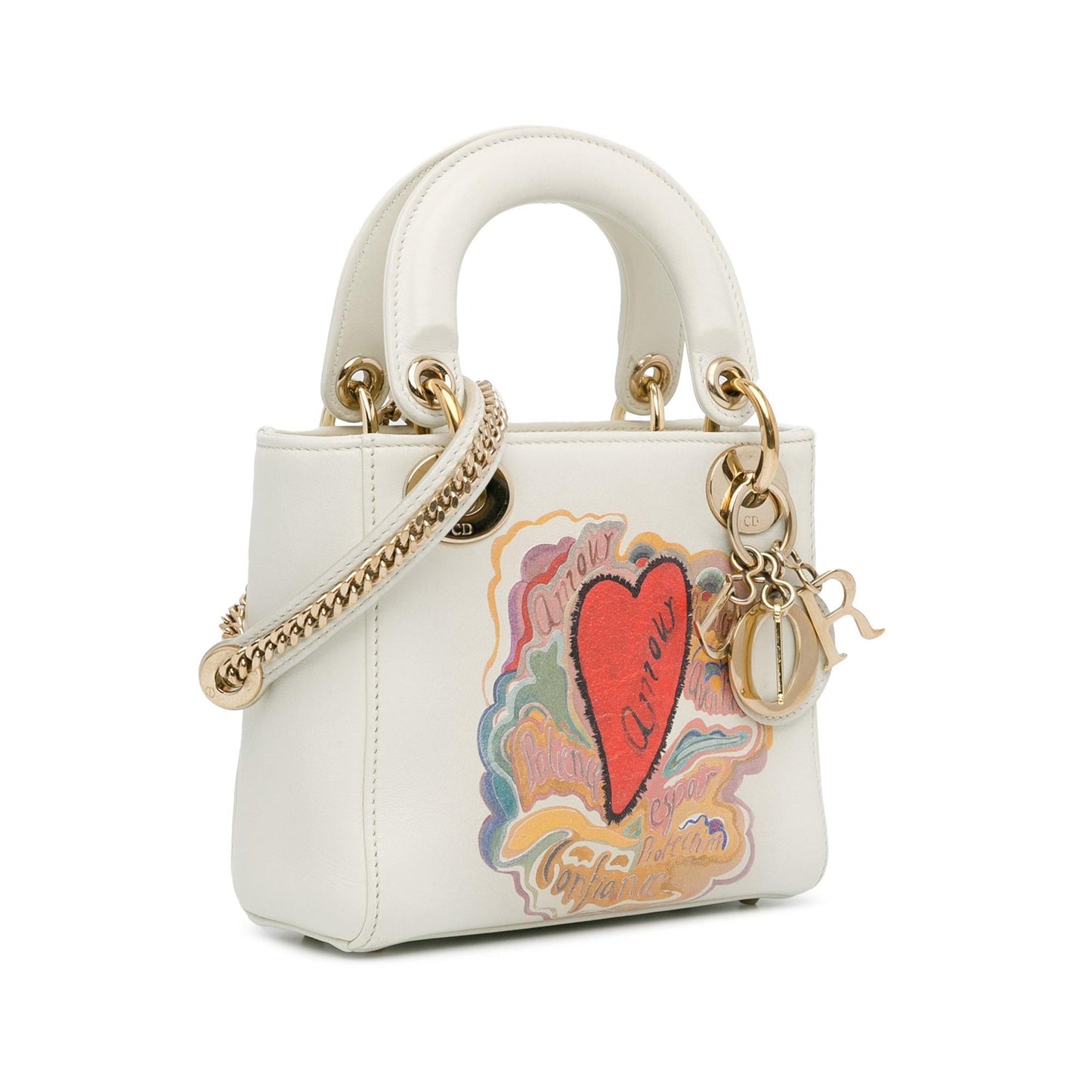 Dior Niki De Saint Phalle Calfskin amour Lady Satchel Mini Satchel Bag Lady Dior 8
