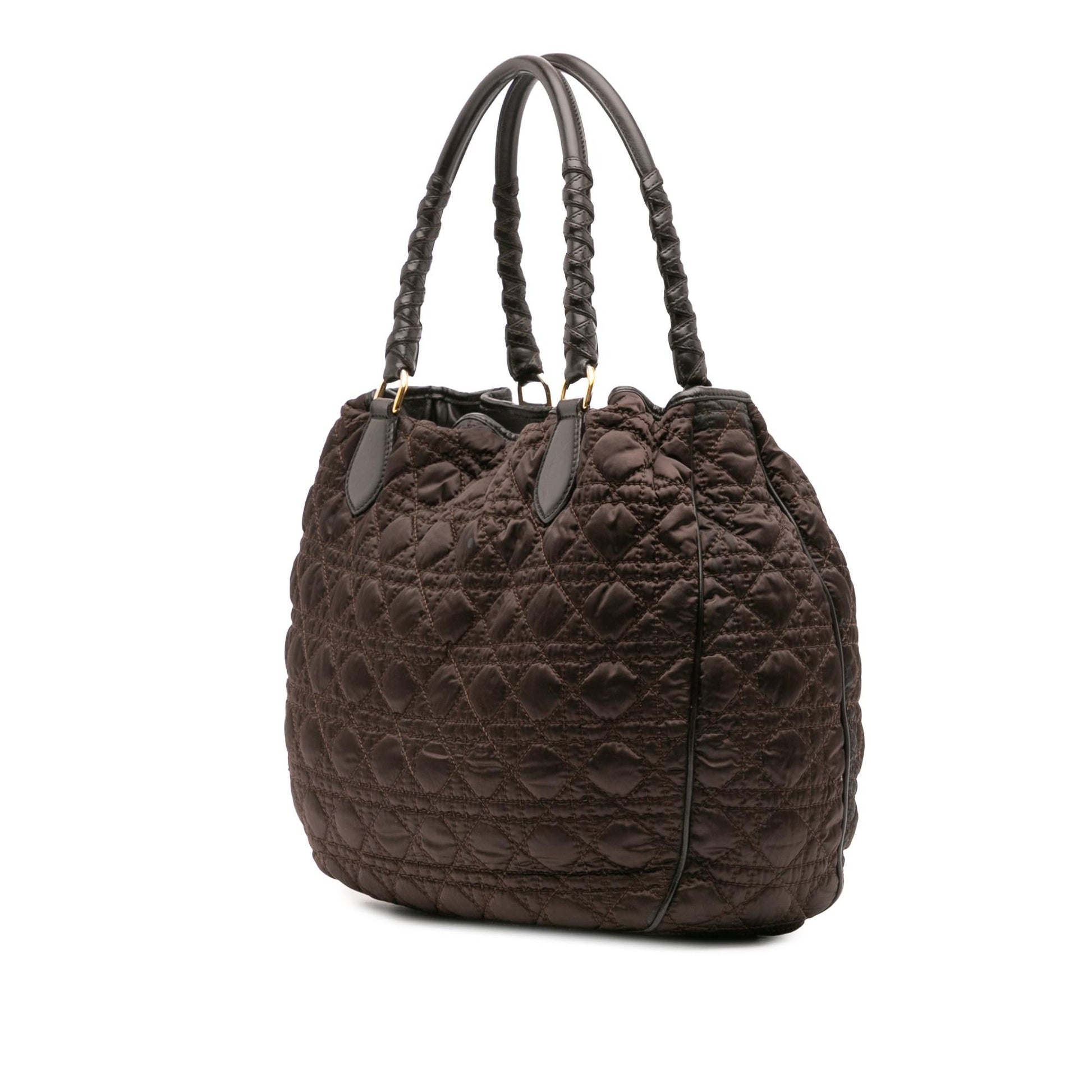 Dior Cannage Lovely Shopper Tote Nylon Tote Bag