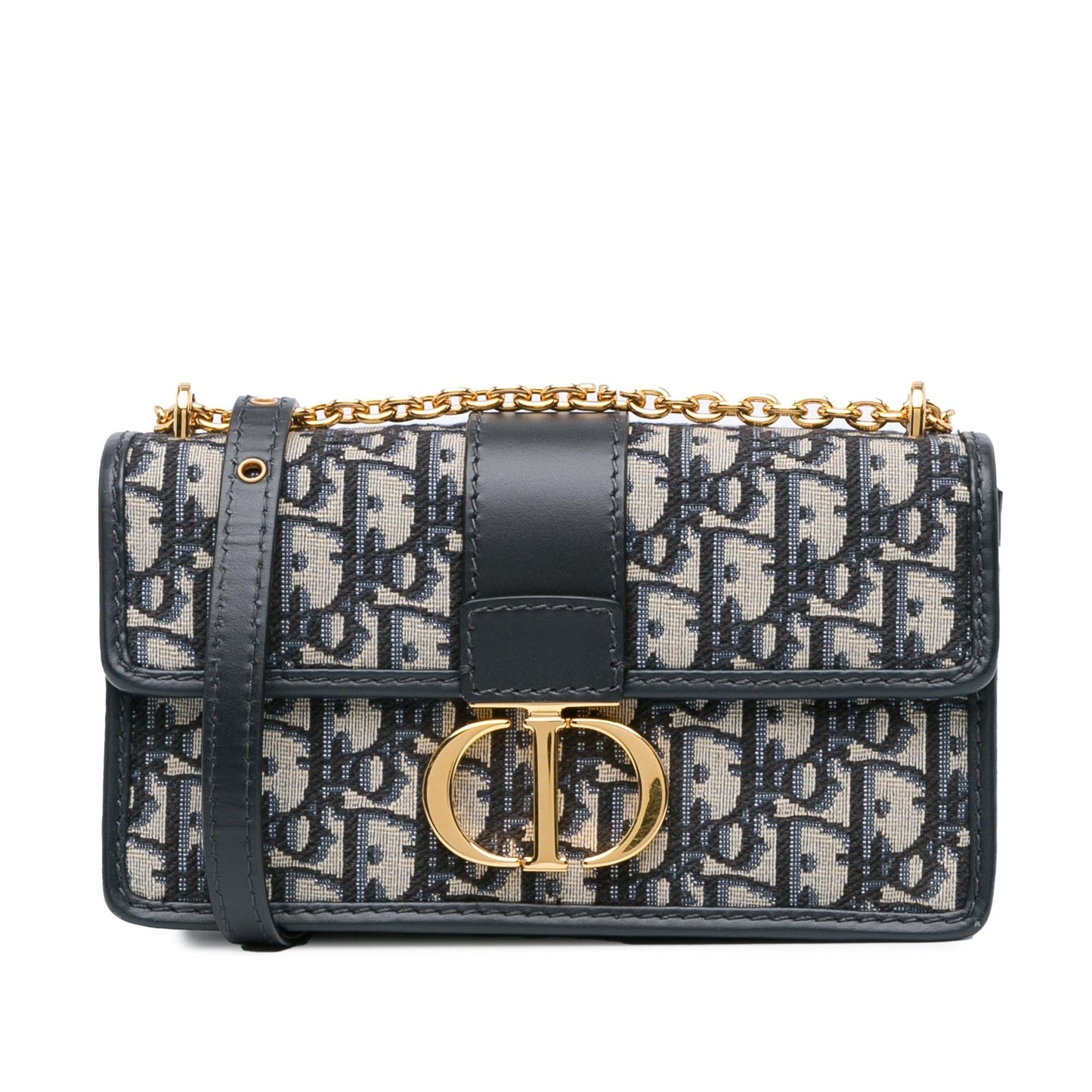 Dior Oblique Montaigne East West Bag With Shg Am3M Chain Crossbody Bag
