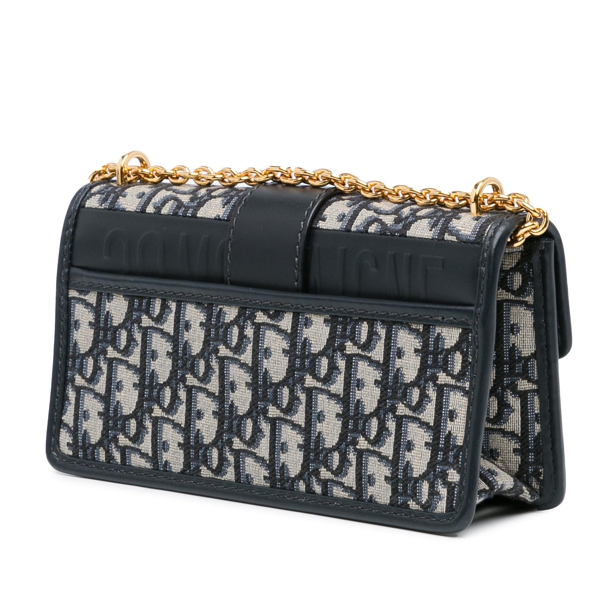 Dior Oblique Montaigne East West Bag With Shg Am3M Chain Crossbody Bag