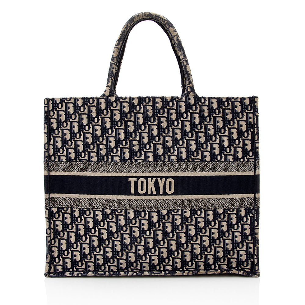 Dior Oblique Book Tote Shf Tote Bag