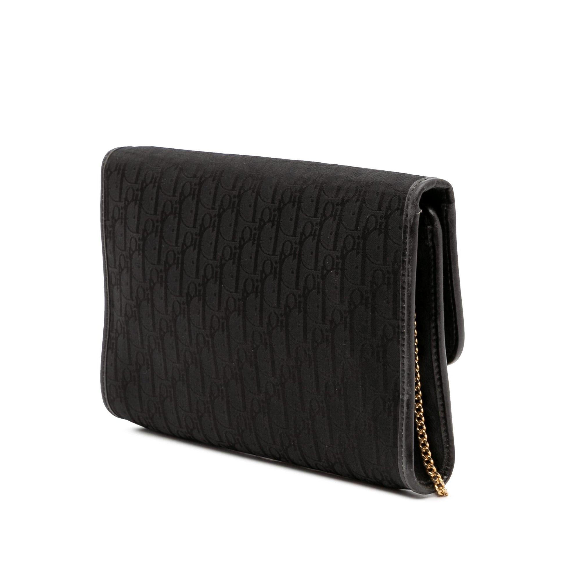 Dior Oblique Crossbody Canvas Chain Crossbody Bag