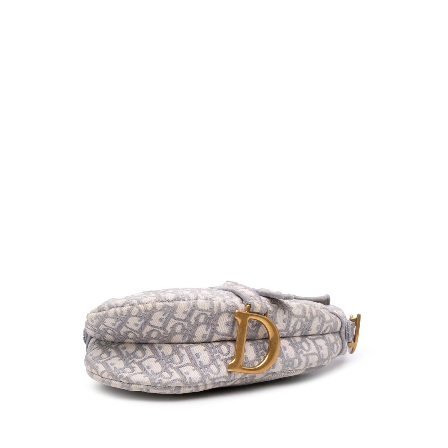 Dior Oblique Saddle Bag Canvas Embroidered Shoulder Bag Embroidered Saddle Bag