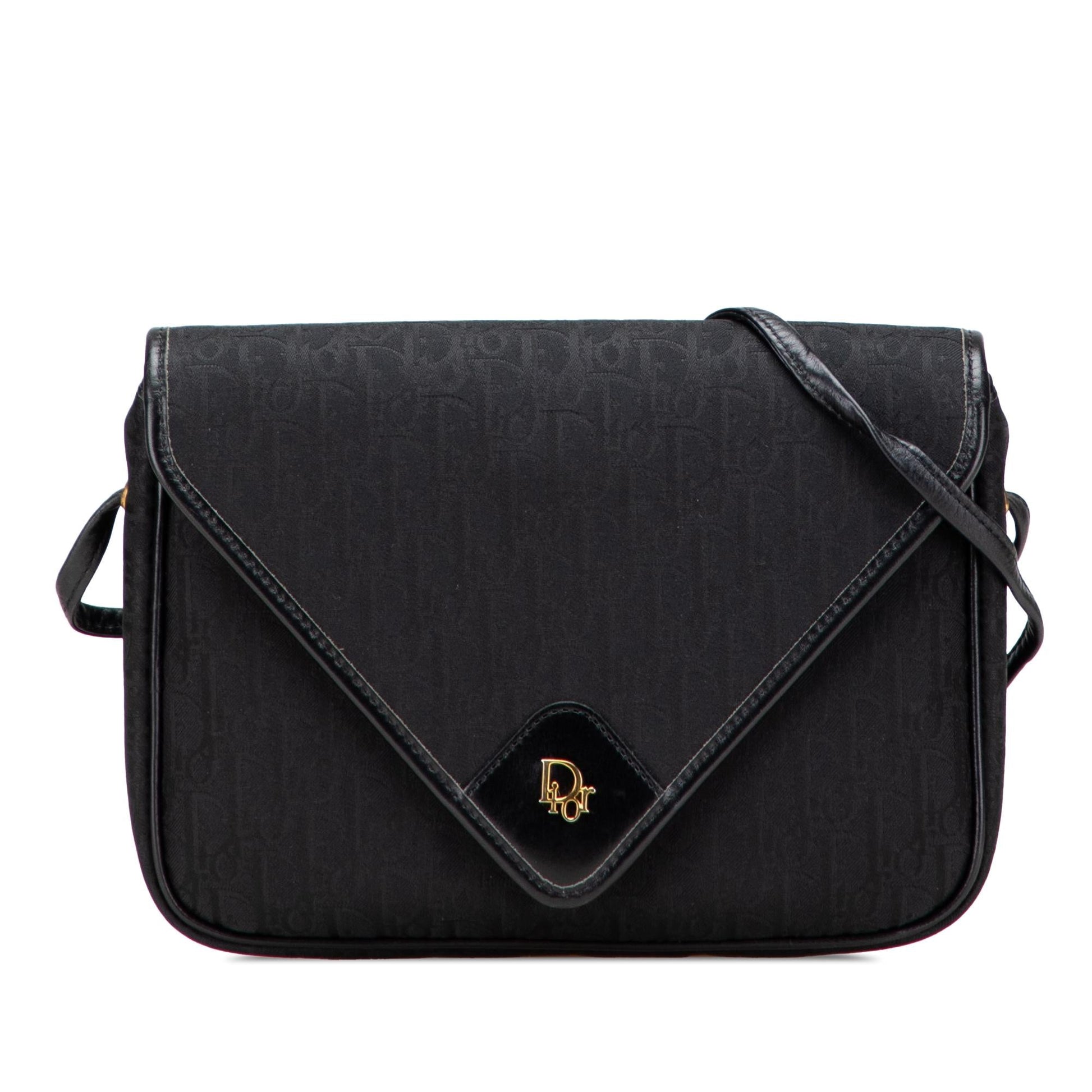 Dior Oblique Crossbody Canvas Flap Crossbody Bag