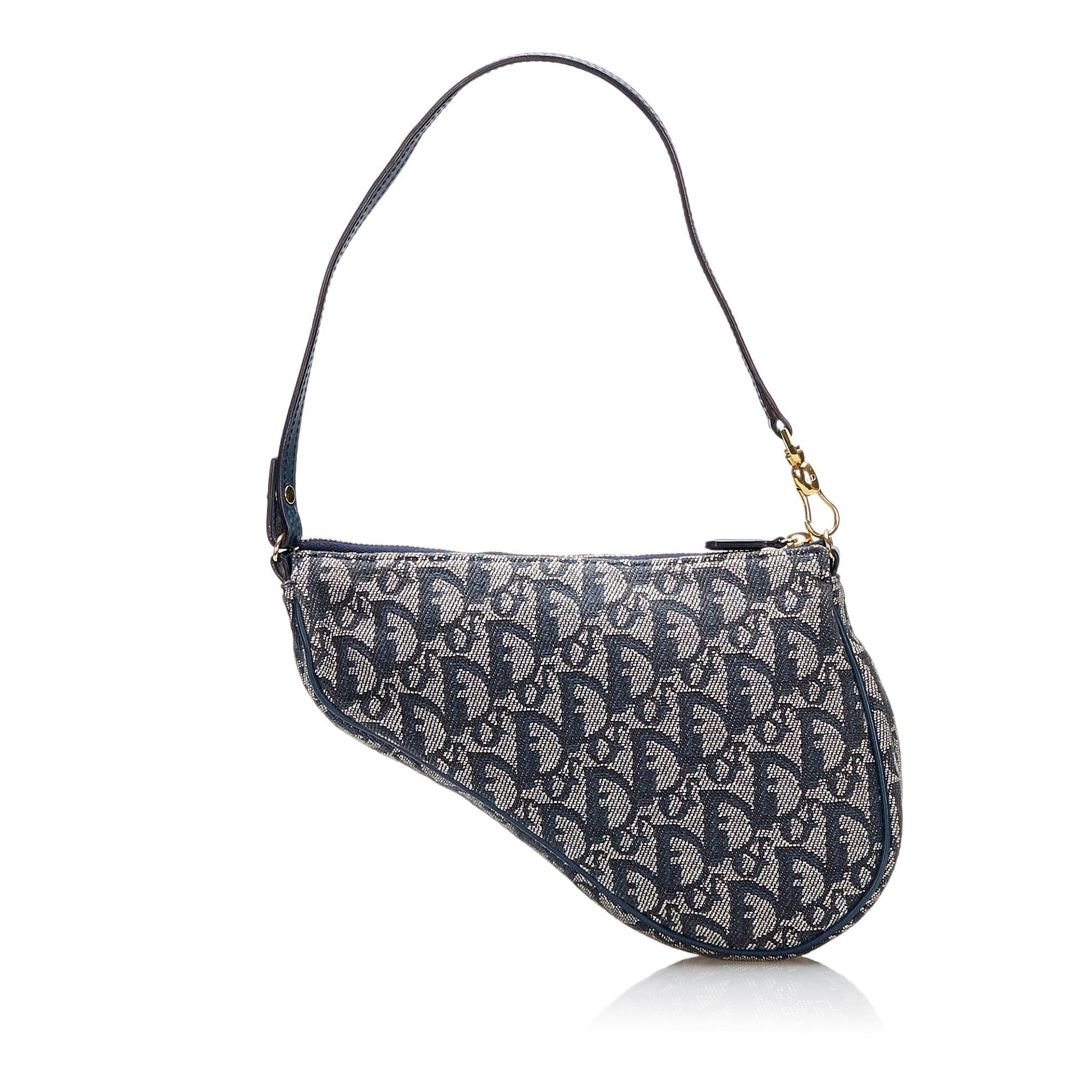 Dior Oblique Saddle Shg Handbag Canvas Mini Travel Bag Saddle Shg 36838