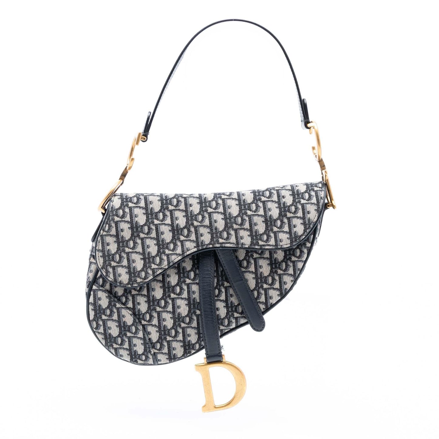 Dior Oblique Saddle Bag Canvas Shoulder Bag Saddle Bag 10