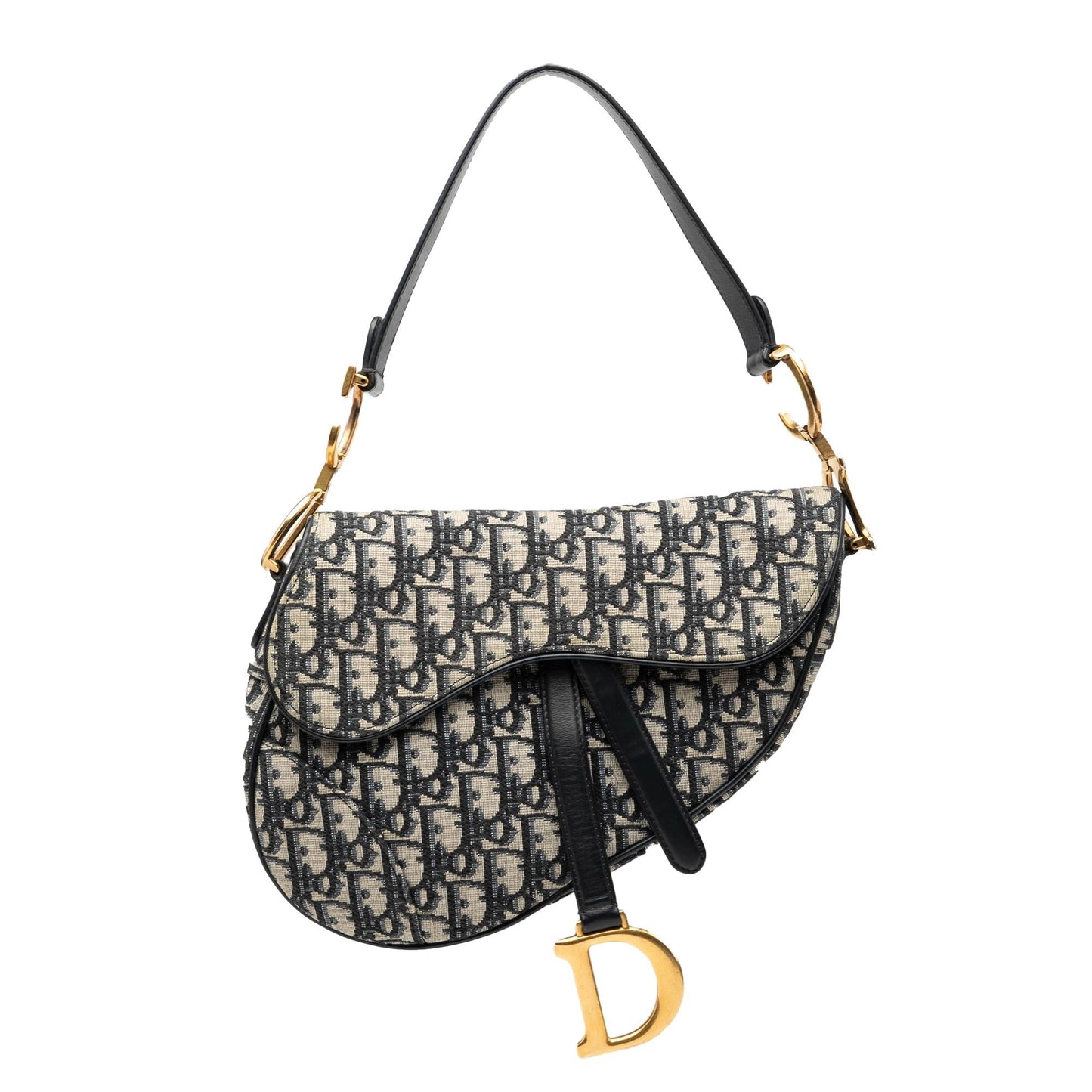 Dior Oblique Saddle Bag Canvas Shoulder Bag Saddle Bag 11
