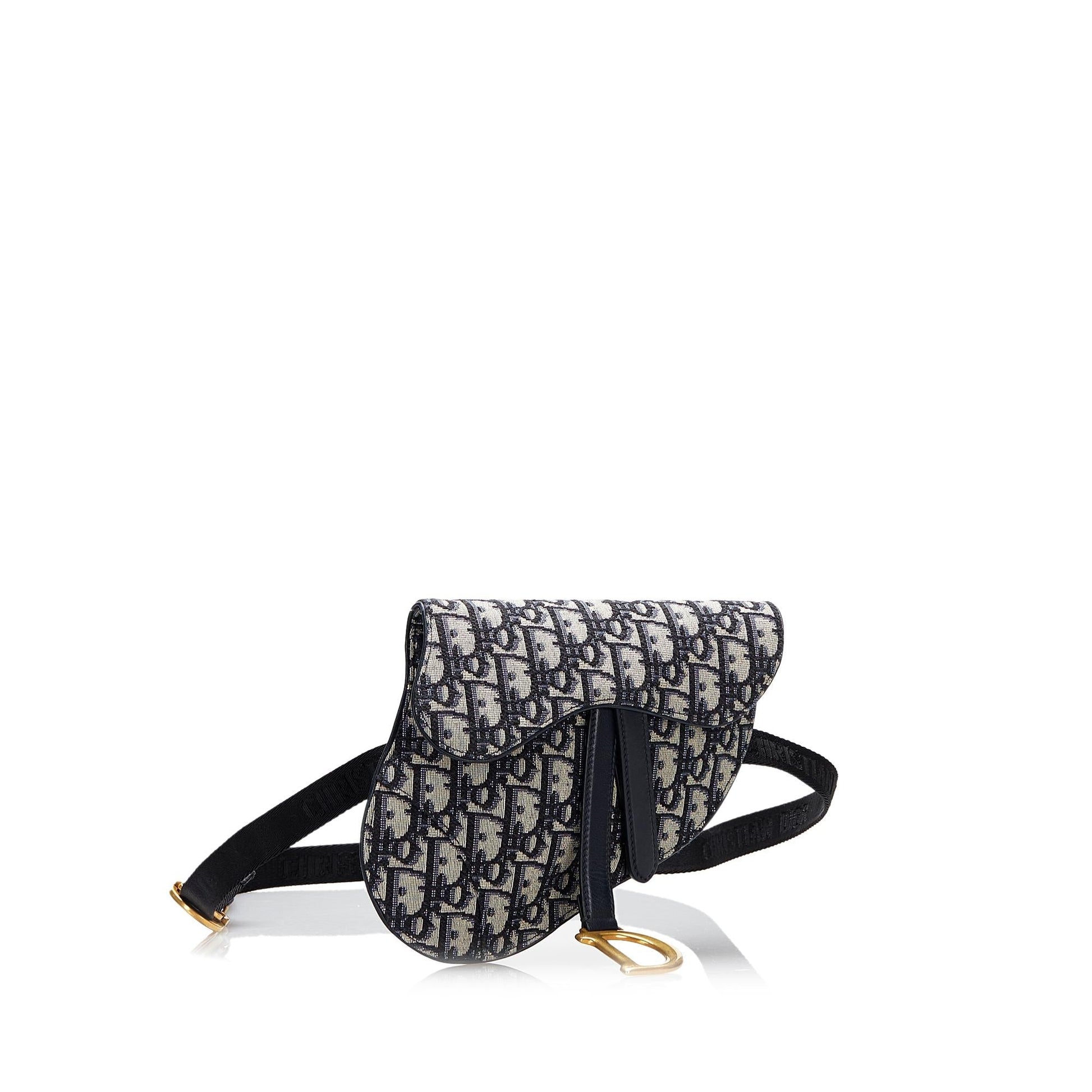 Dior Oblique Saddle Belt Bag Canvas Saddle Belt Bag