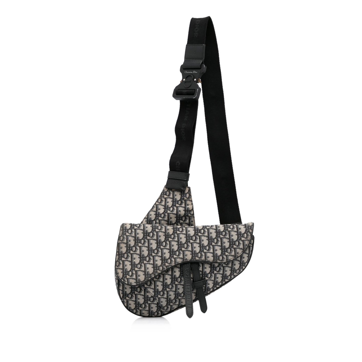 Dior Oblique Saddle Crossbody Canvas Crossbody Bag