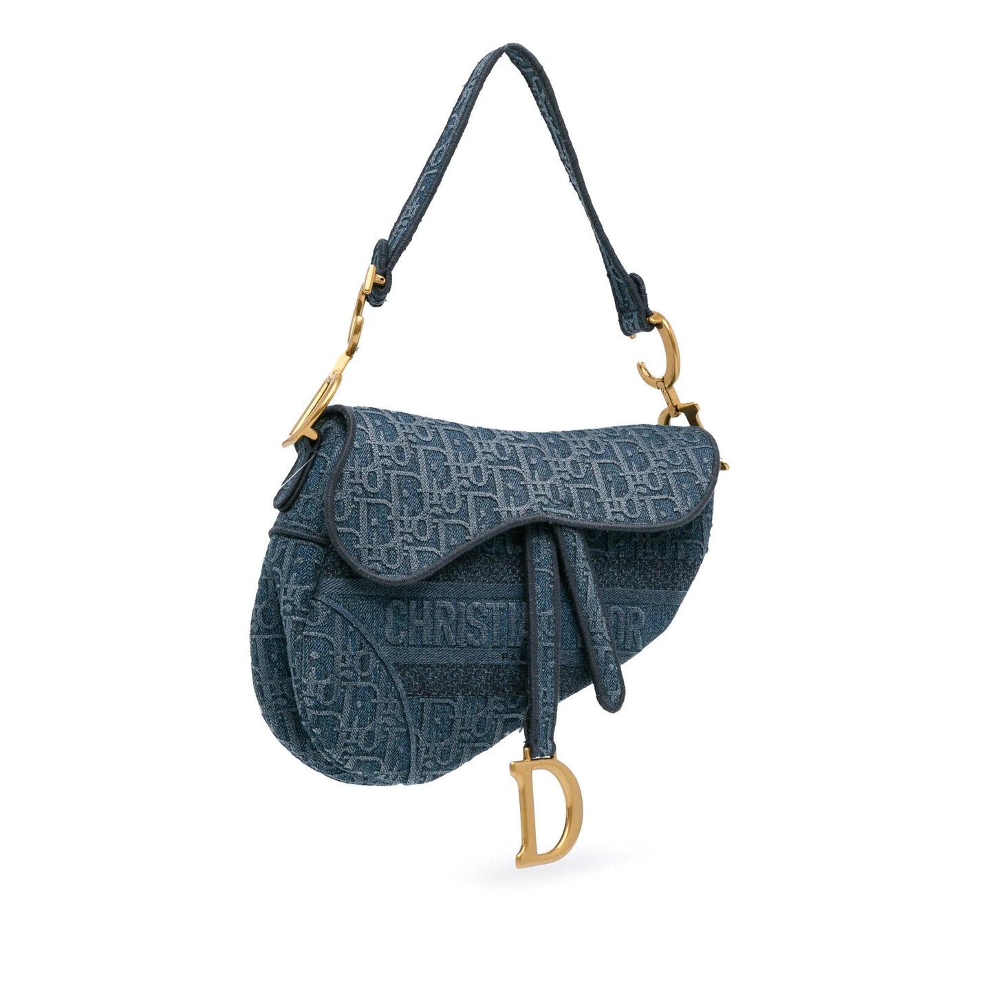 Dior Oblique Saddle Bag Shg 2Rs5Tk Denim Shoulder Bag