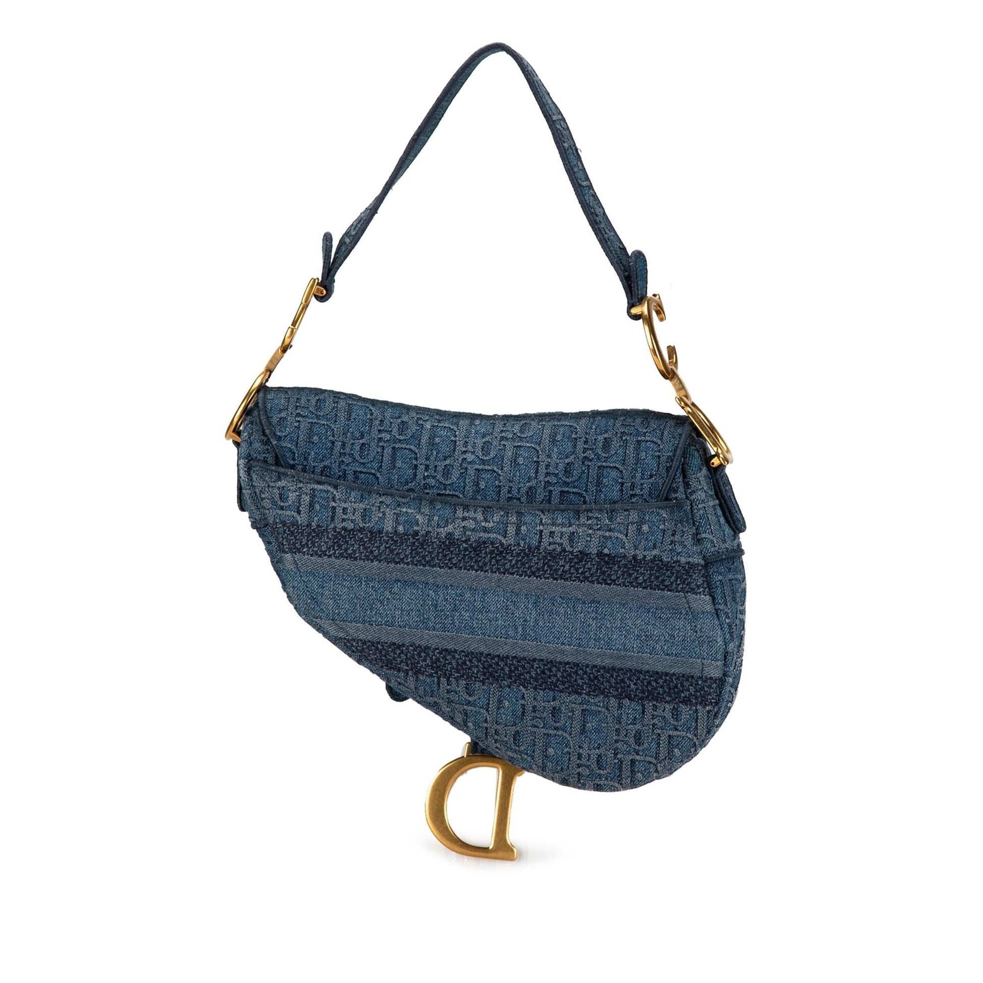 Dior Oblique Saddle Bag Shg Byx9Eu Denim Shoulder Bag
