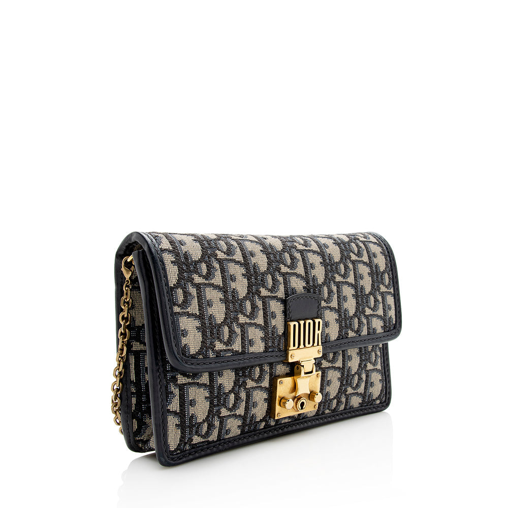 Dior Oblique addict Clutch Shf Chain Clutch Bag