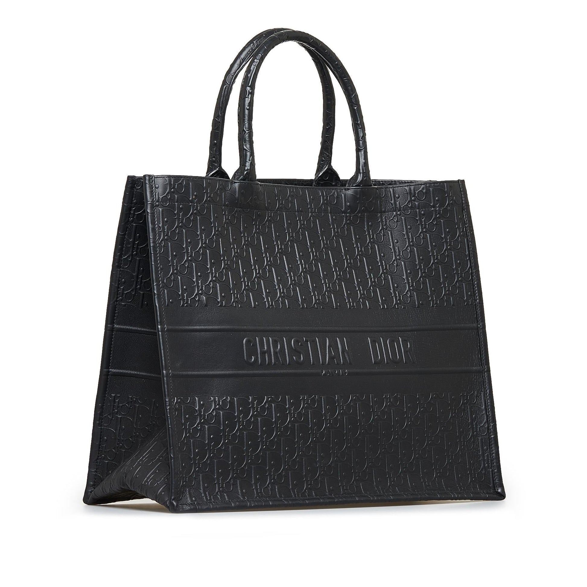 Dior Oblique Book Tote Shg Beww1A Embossed Tote Bag