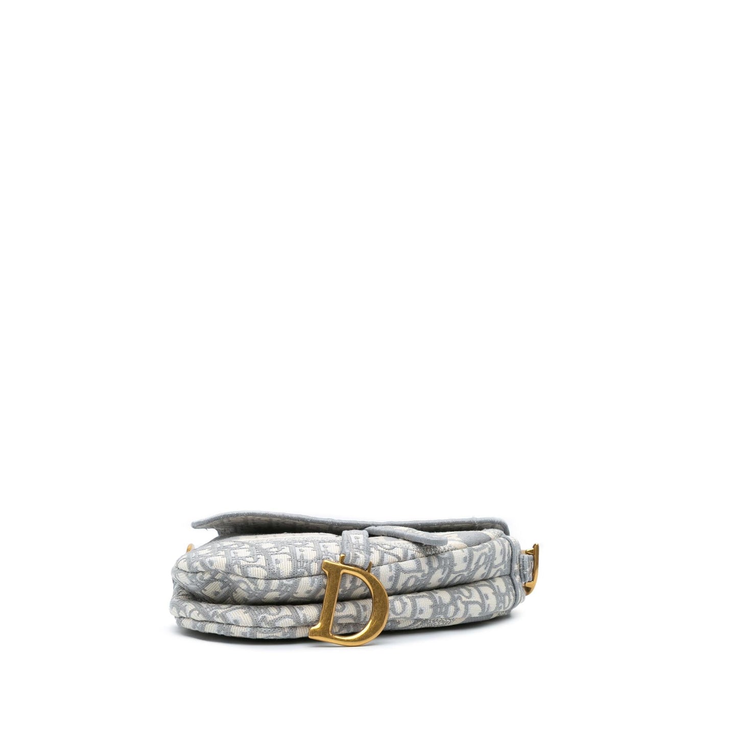 Dior Oblique Saddle Bag Canvas Embroidered Shoulder Bag Canvas Saddle Bag