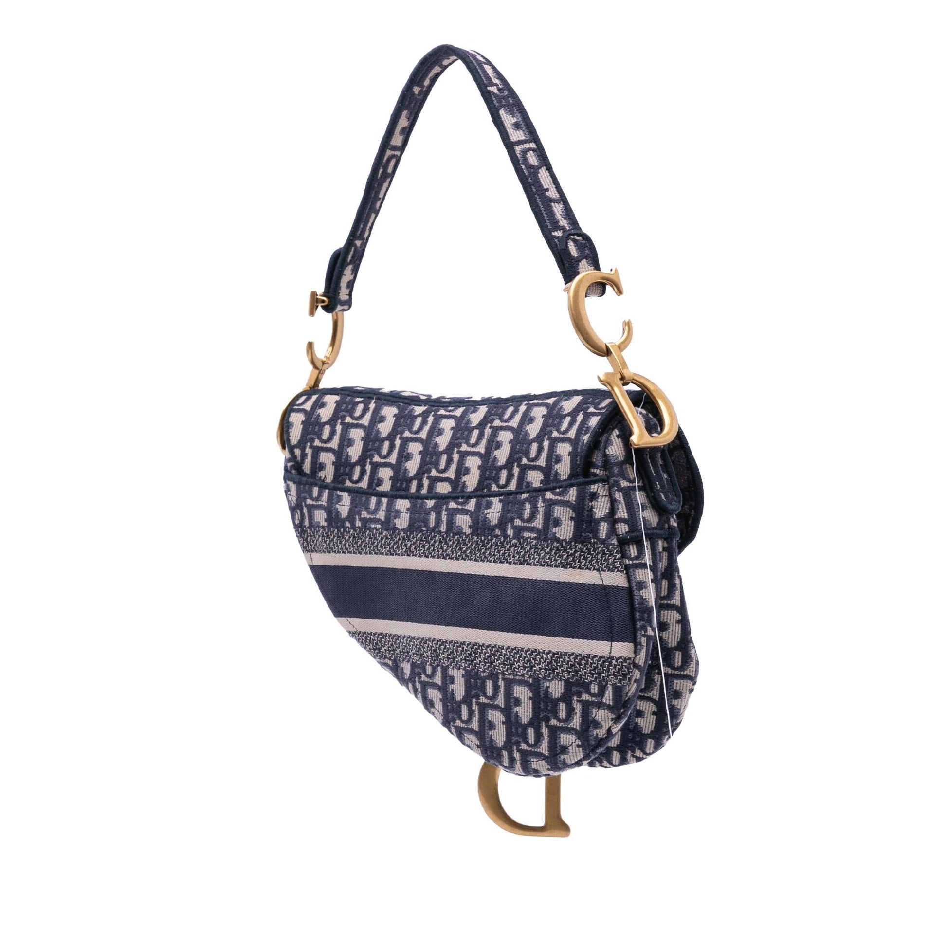 Dior Oblique Saddle Bag Canvas Embroidered Shoulder Bag Saddle Bag 1