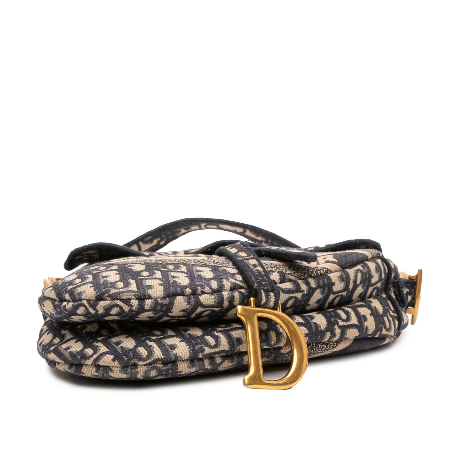 Dior Oblique Saddle Bag Canvas Embroidered Shoulder Bag Saddle Bag 6