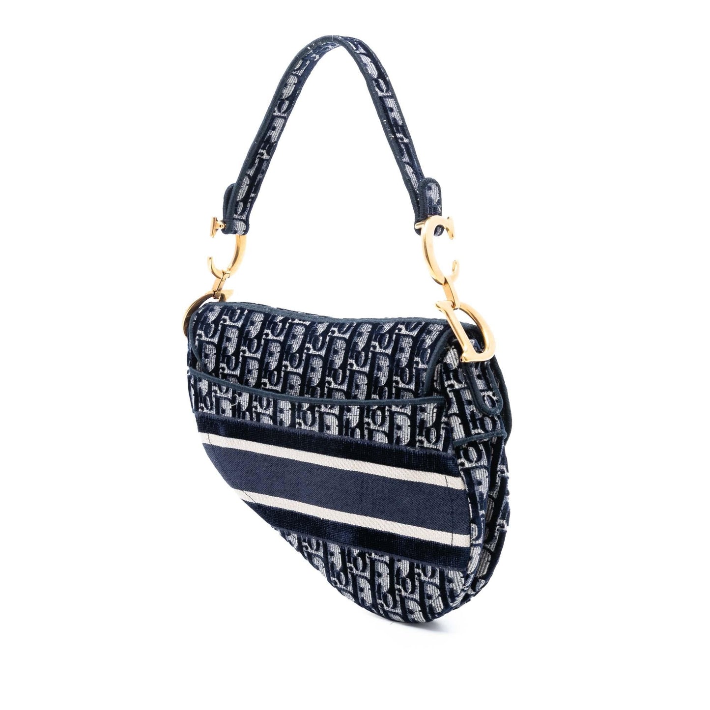Dior Oblique Saddle Bag Canvas Embroidered Shoulder Bag Saddle Bag 8