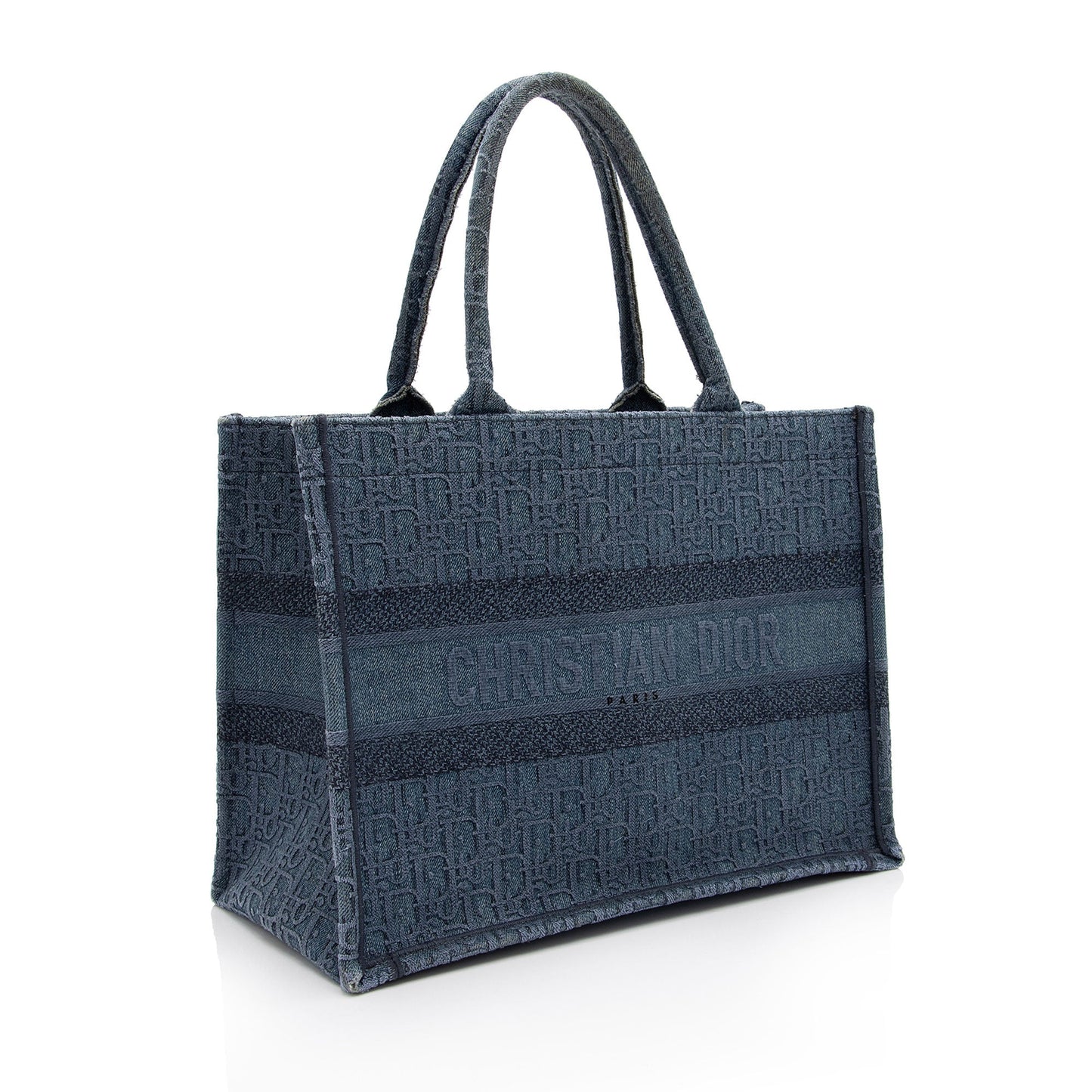 Dior Oblique Book Tote Shf Qjx0Tk Denim Small Tote Bag