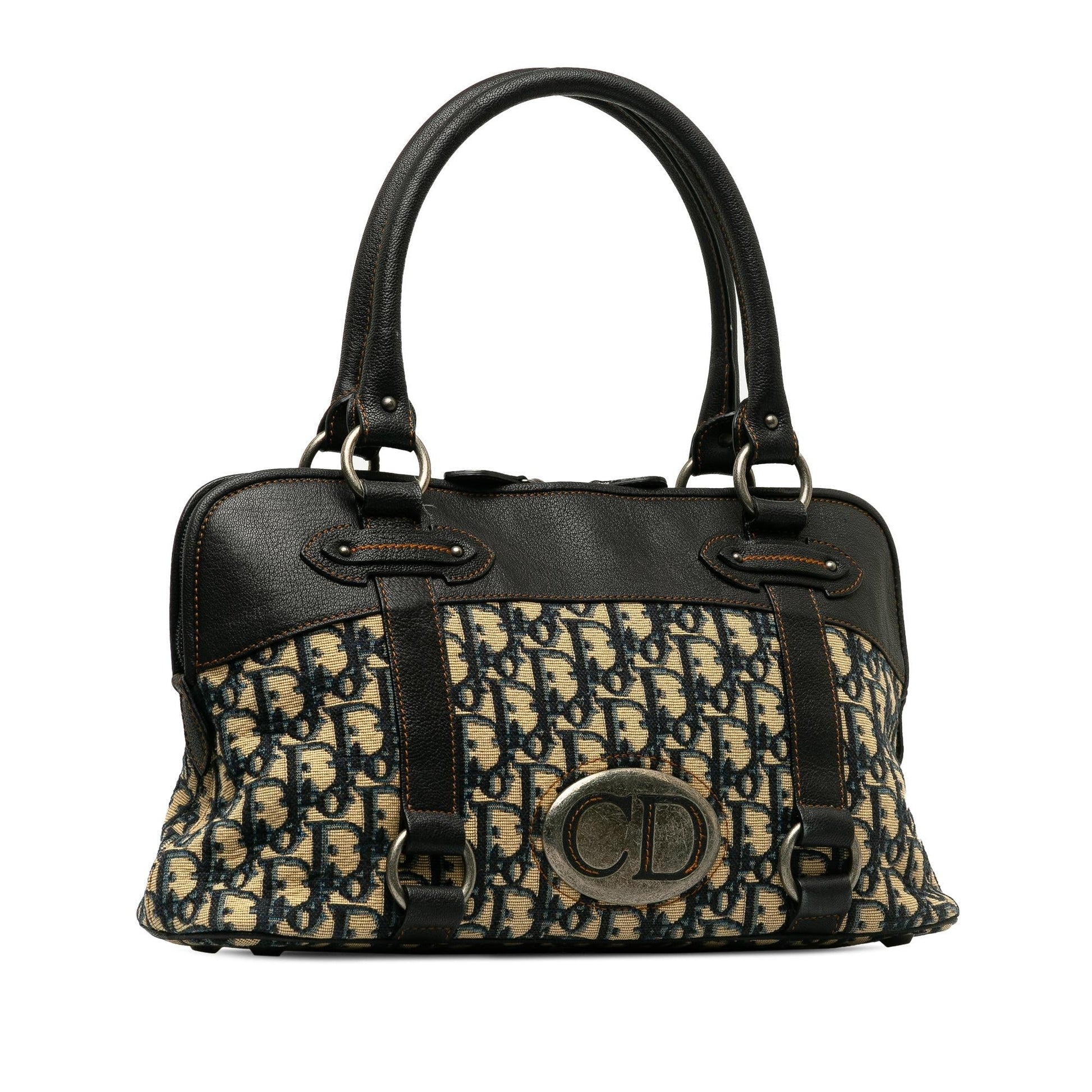 Dior Oblique Handbag Shg Audufz Satchel Bag