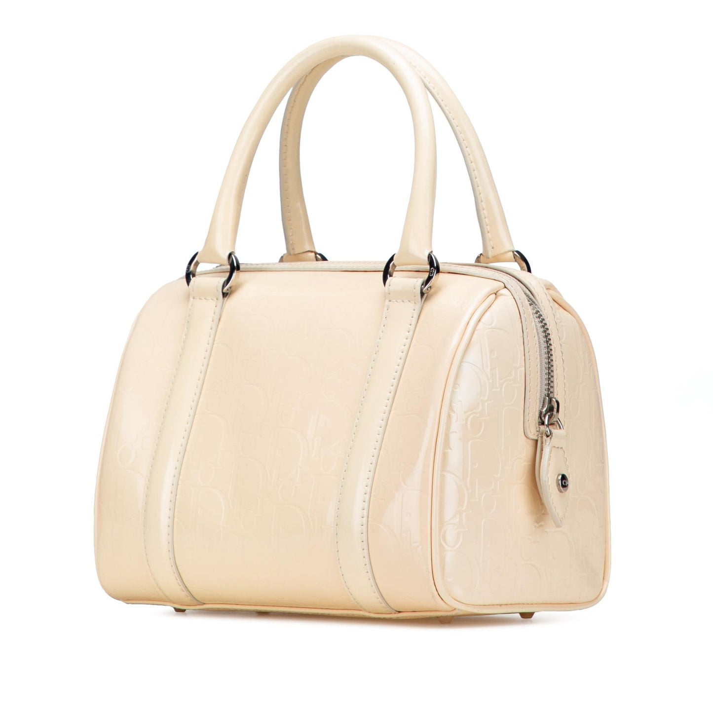 Dior Oblique Boston Bag Patent Satchel Bag