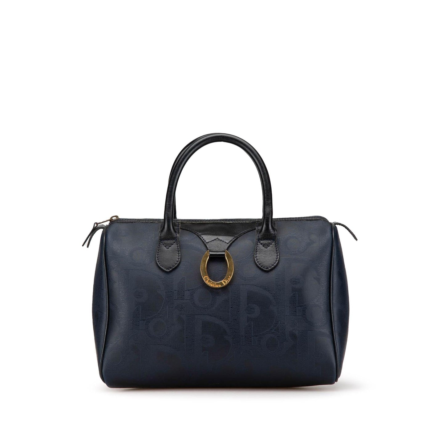 Dior Oblique Trotter Coated Boston Bag Canvas Satchel Bag
