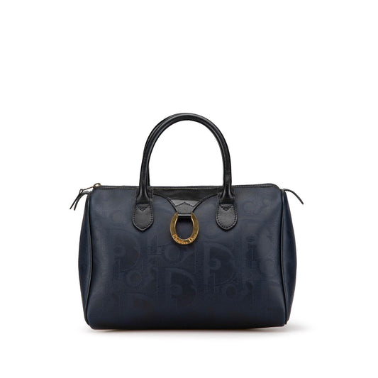 Dior Oblique Trotter Coated Boston Bag Canvas Satchel Bag