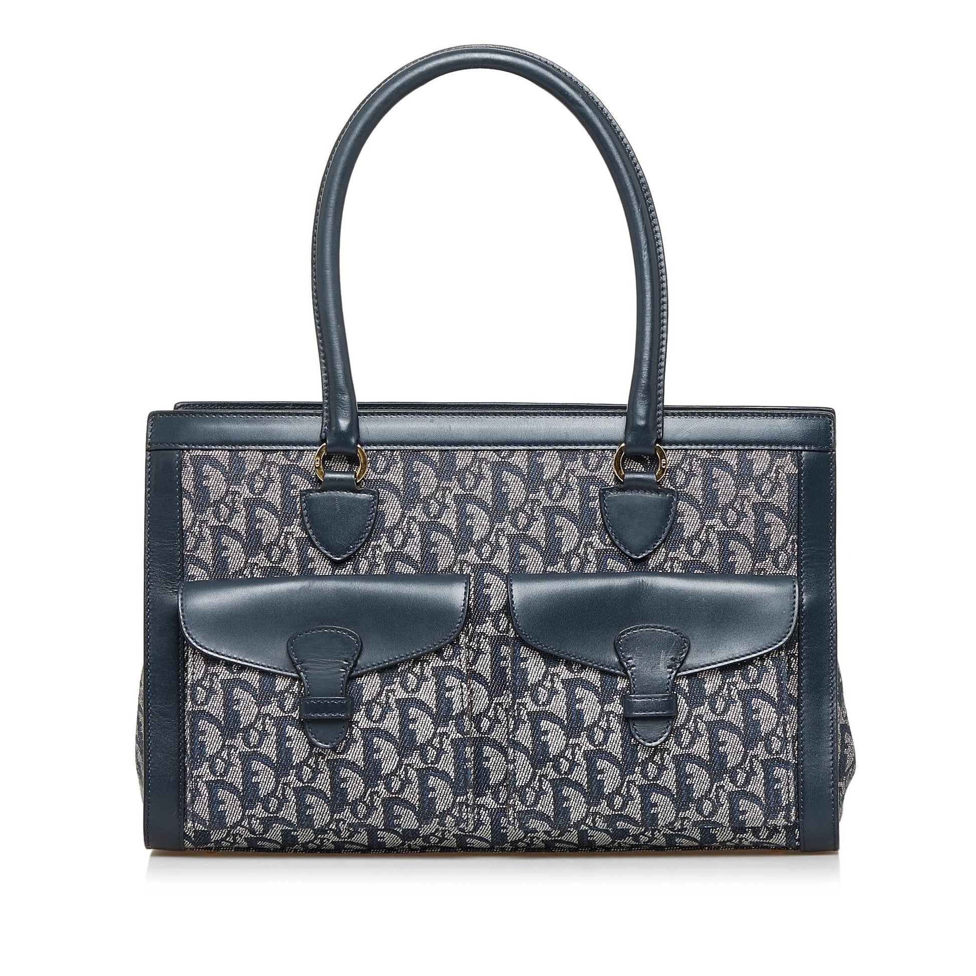 Dior Oblique Trotter Double Pocket Tote Shg Fuspb4 Tote Bag