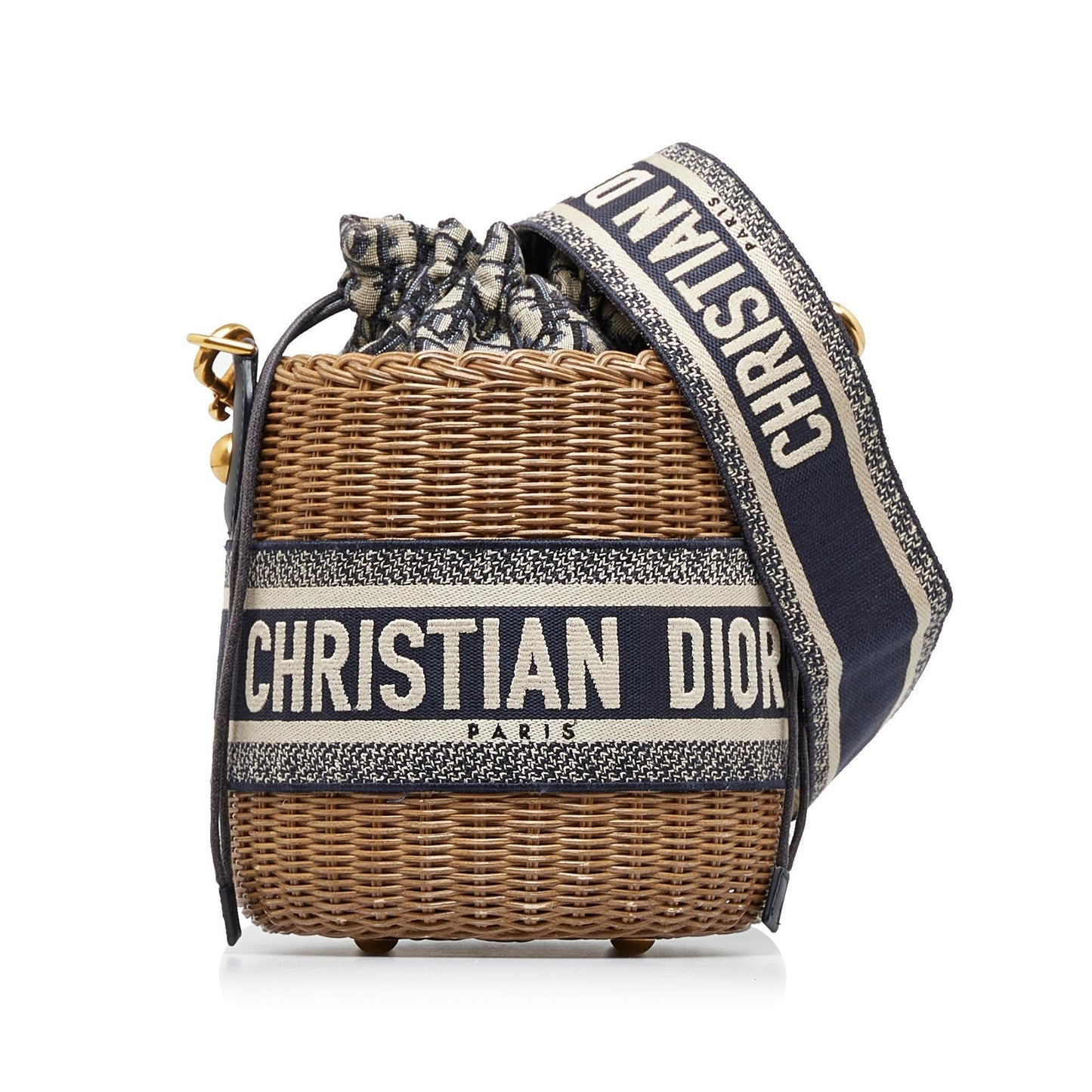 Dior Oblique Bag Shg O1Sr1Y Wicker Bucket Shoulder Bag