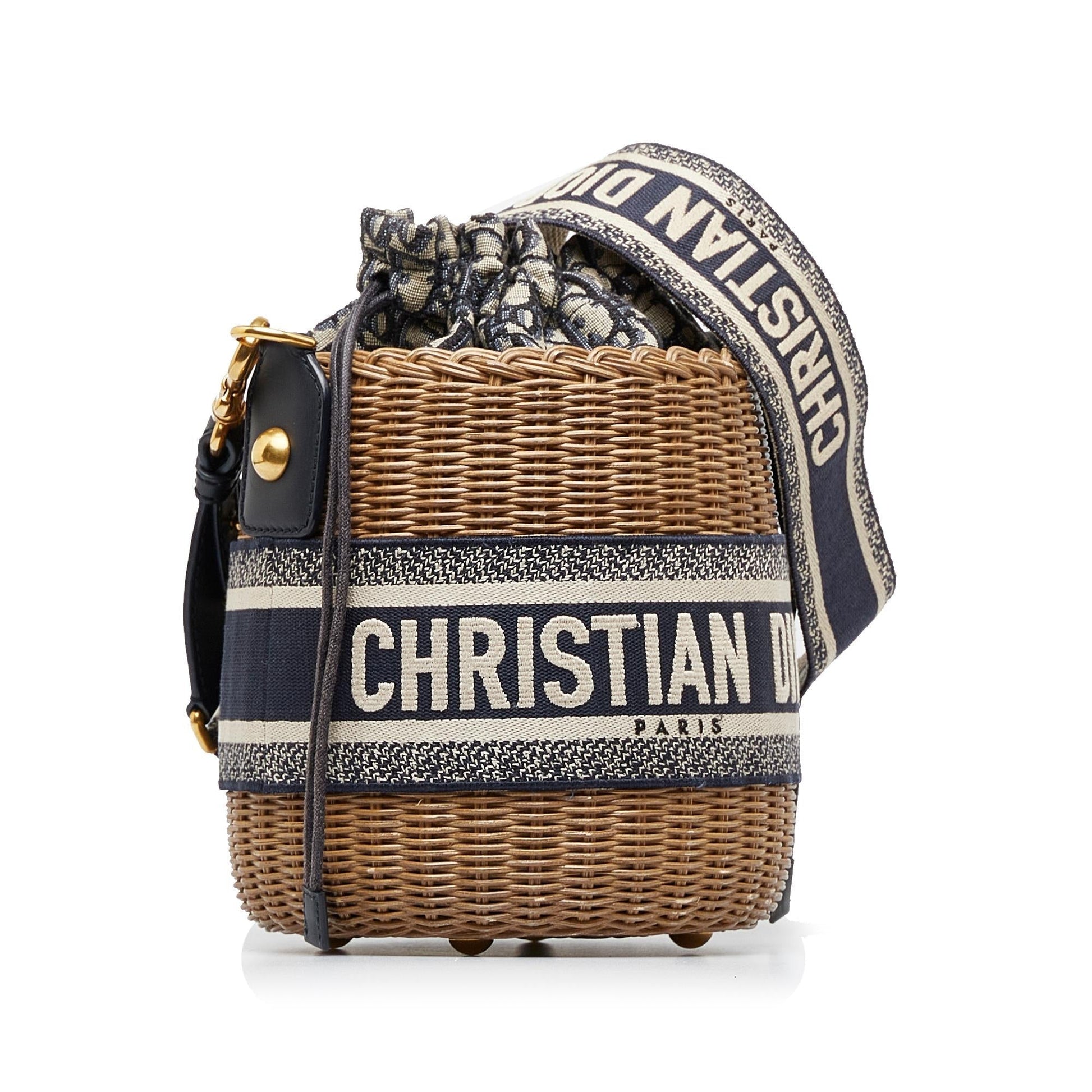 Dior Oblique Bag Shg 9Ocovk Wicker Bucket Shoulder Bag