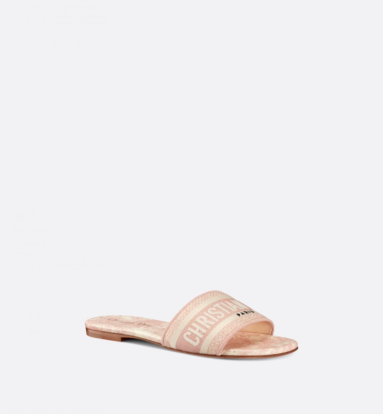 Dior Dway Toile De Jouy Embroidered Cotton Slides Travel Bag