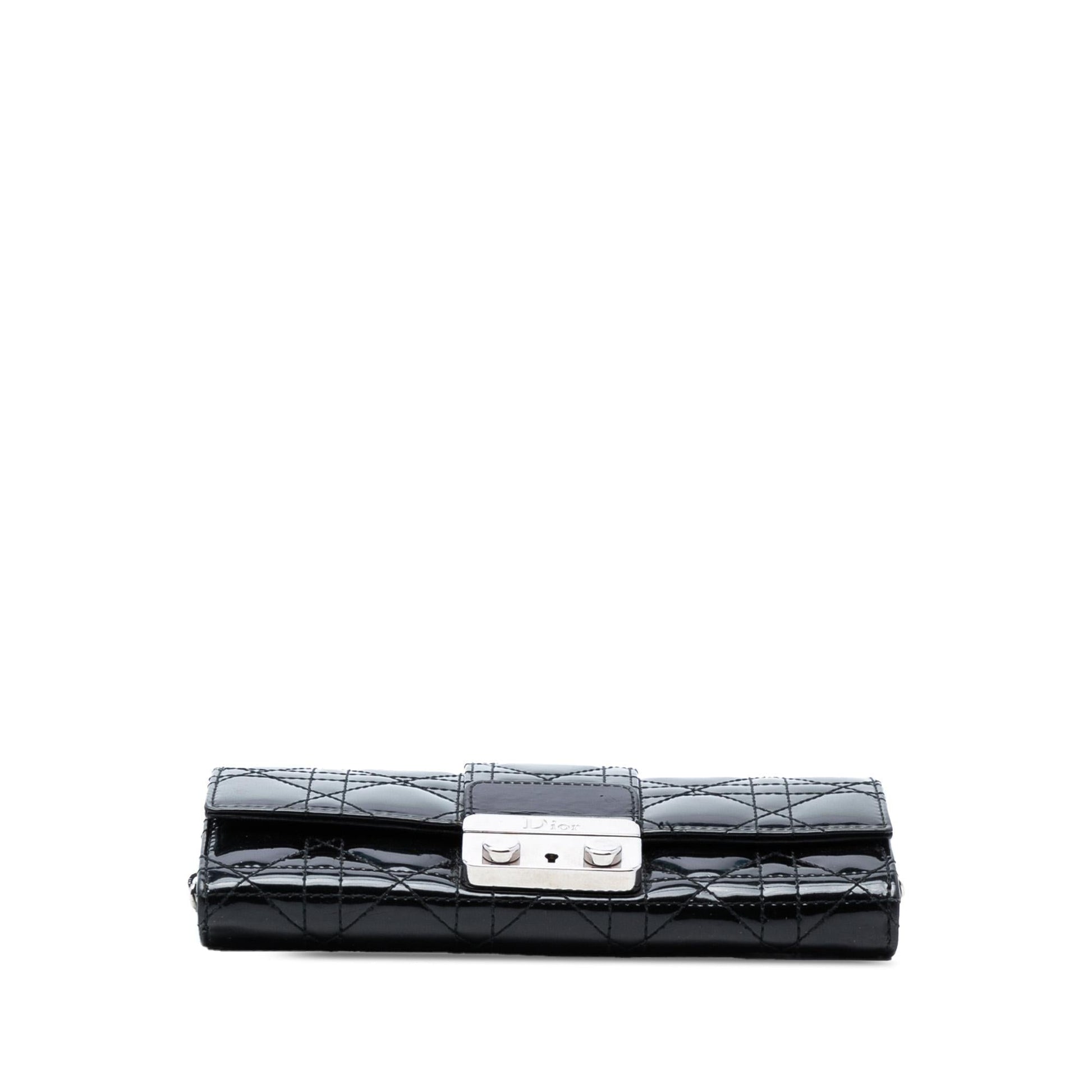 Dior Cannage Miss Promenade Crossbody Patent Crossbody Bag