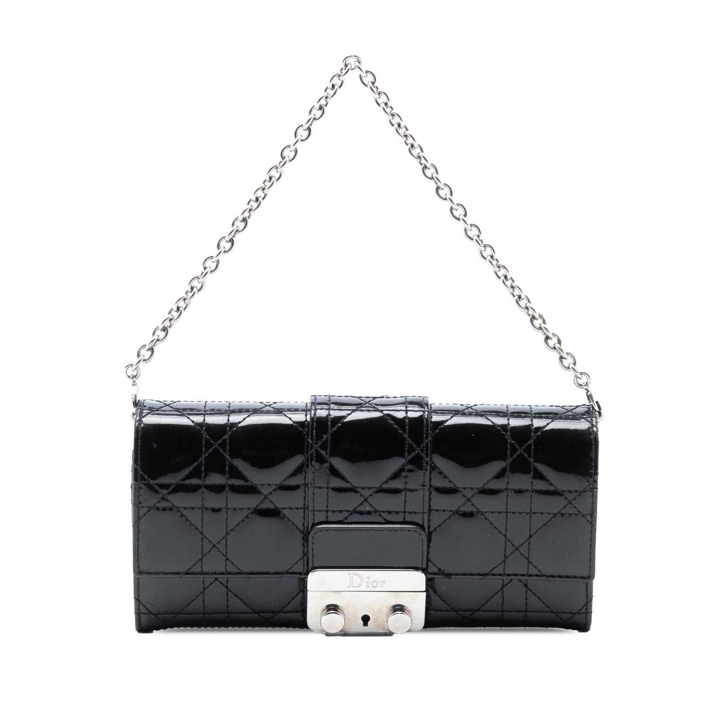 Dior Cannage Miss Promenade Crossbody Patent Crossbody Bag
