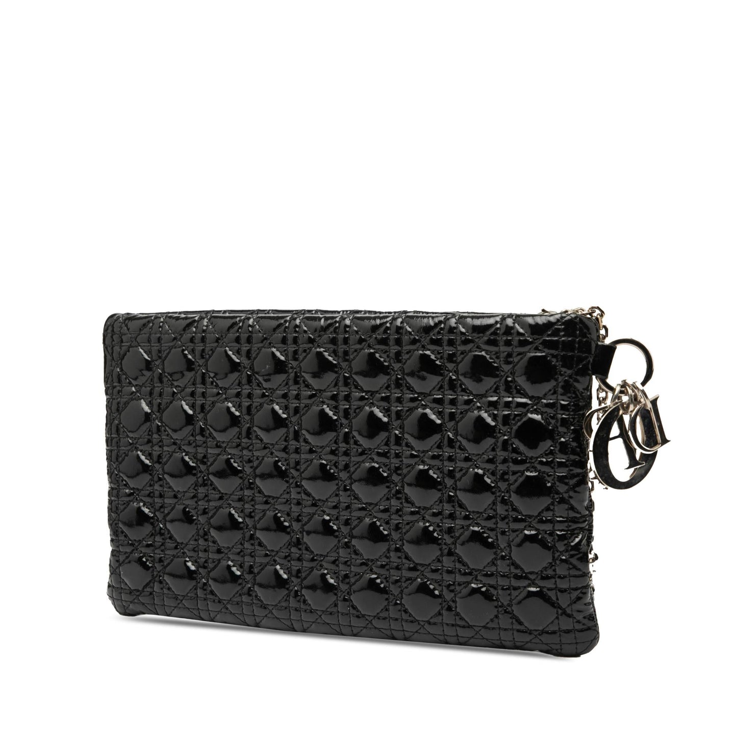Dior Cannage Panarea Clutch Patent Clutch Bag