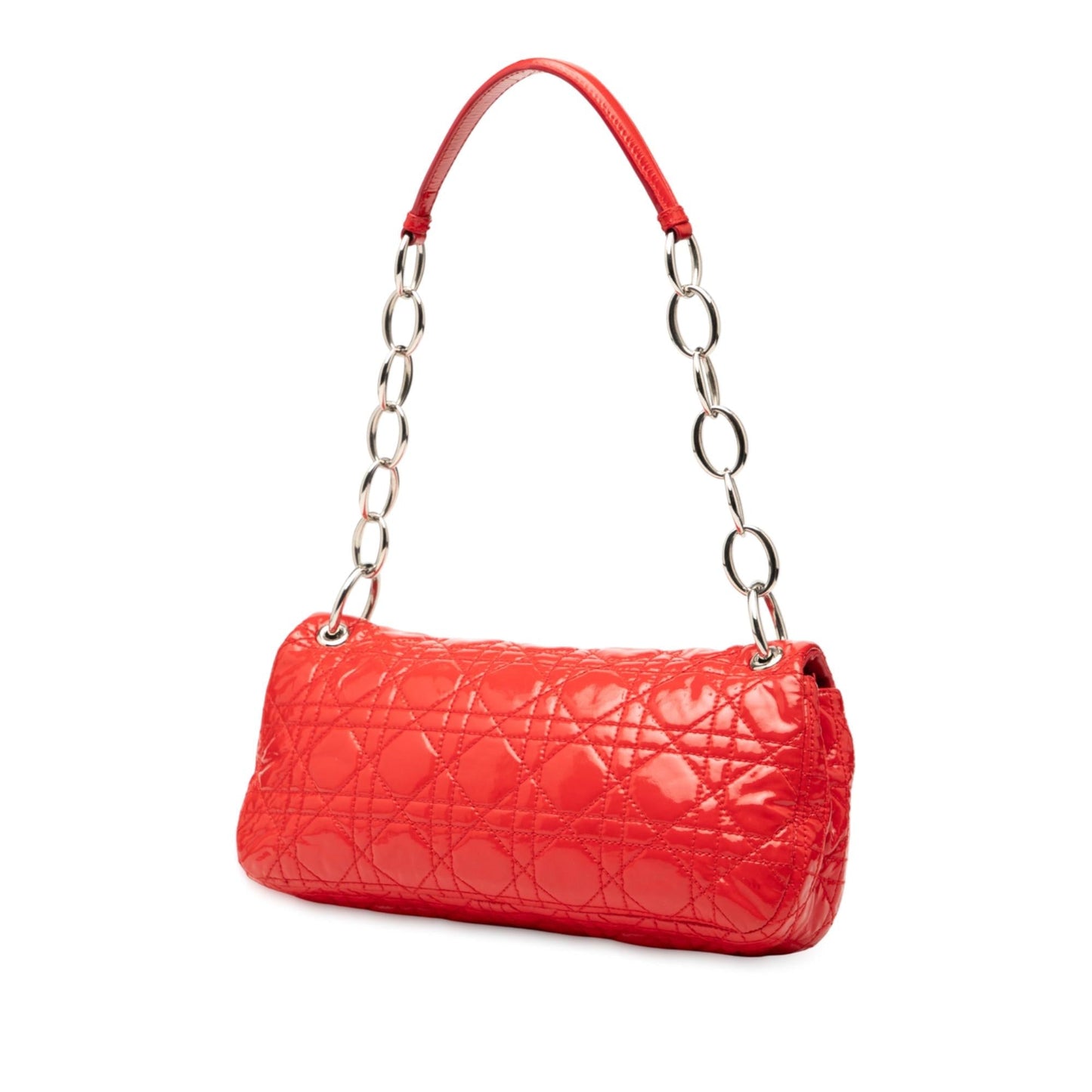 Dior Cannage Rendezvous Shoulder Bag Patent Shoulder Bag 1