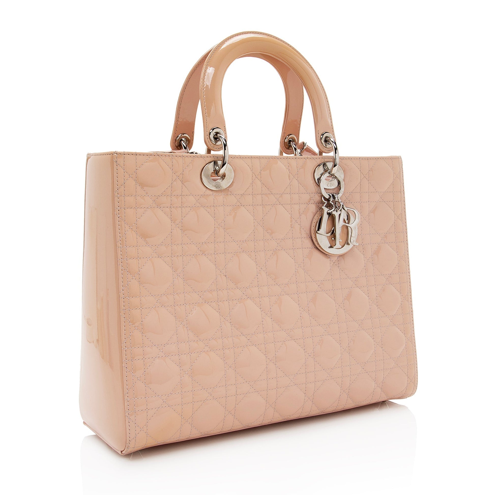 Dior Lady Tote Shf Leather Patent Large Tote Bag Tote Shf 22412