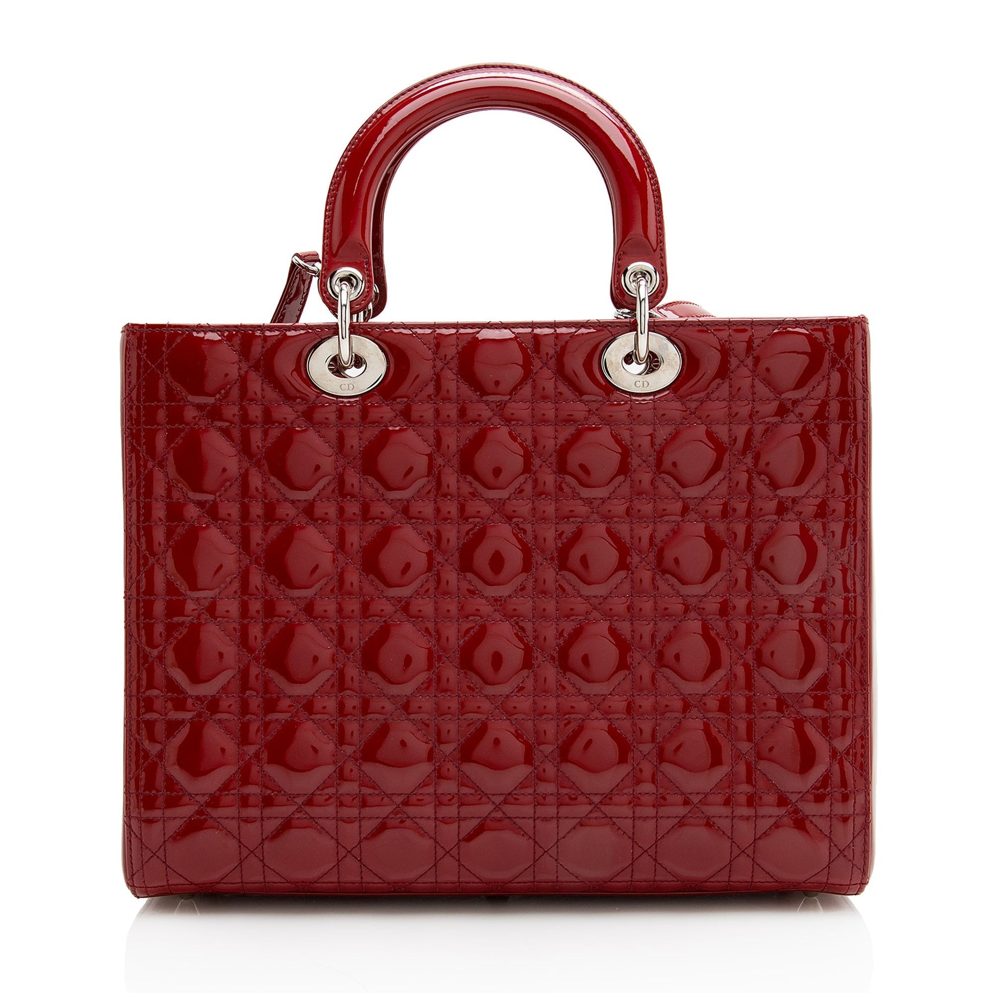 Dior Lady Tote Shf Leather Patent Large Tote Bag Tote Shf 22848