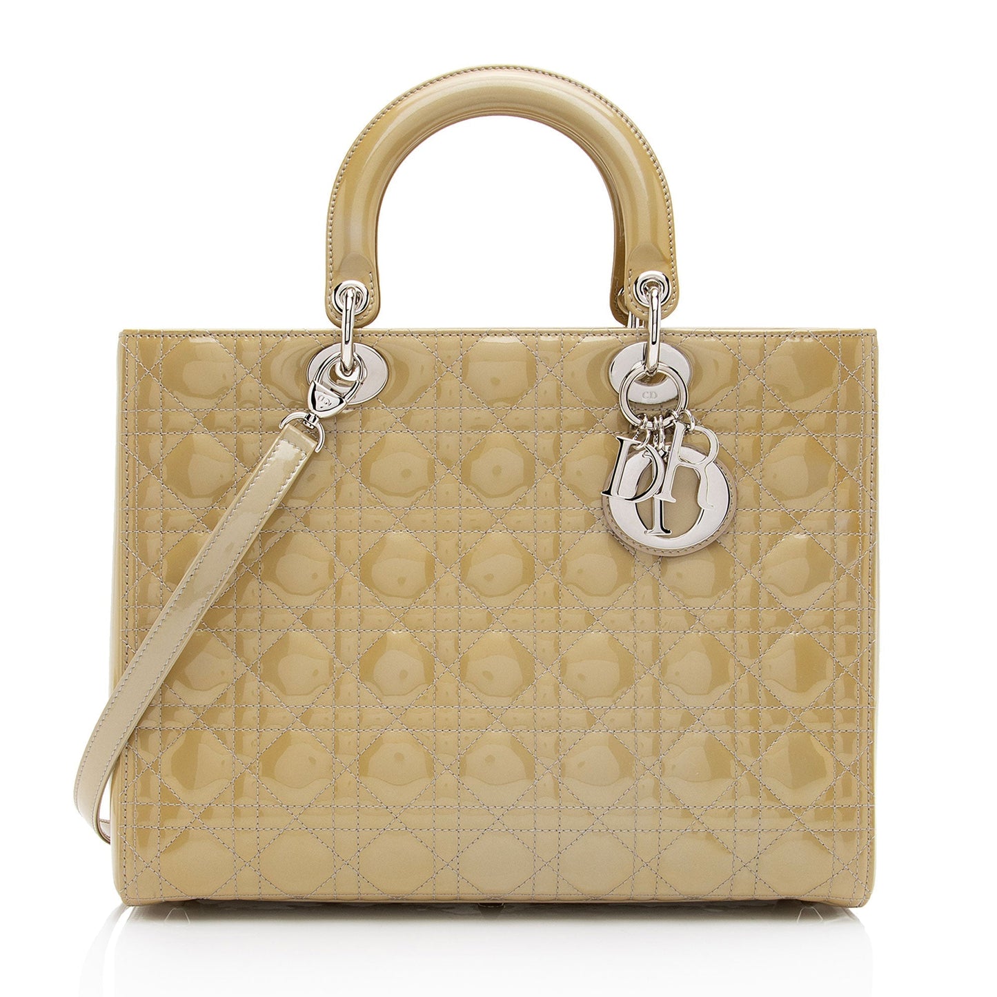 Dior Lady Tote Shf Xrh1N0 Leather Patent Large Tote Bag