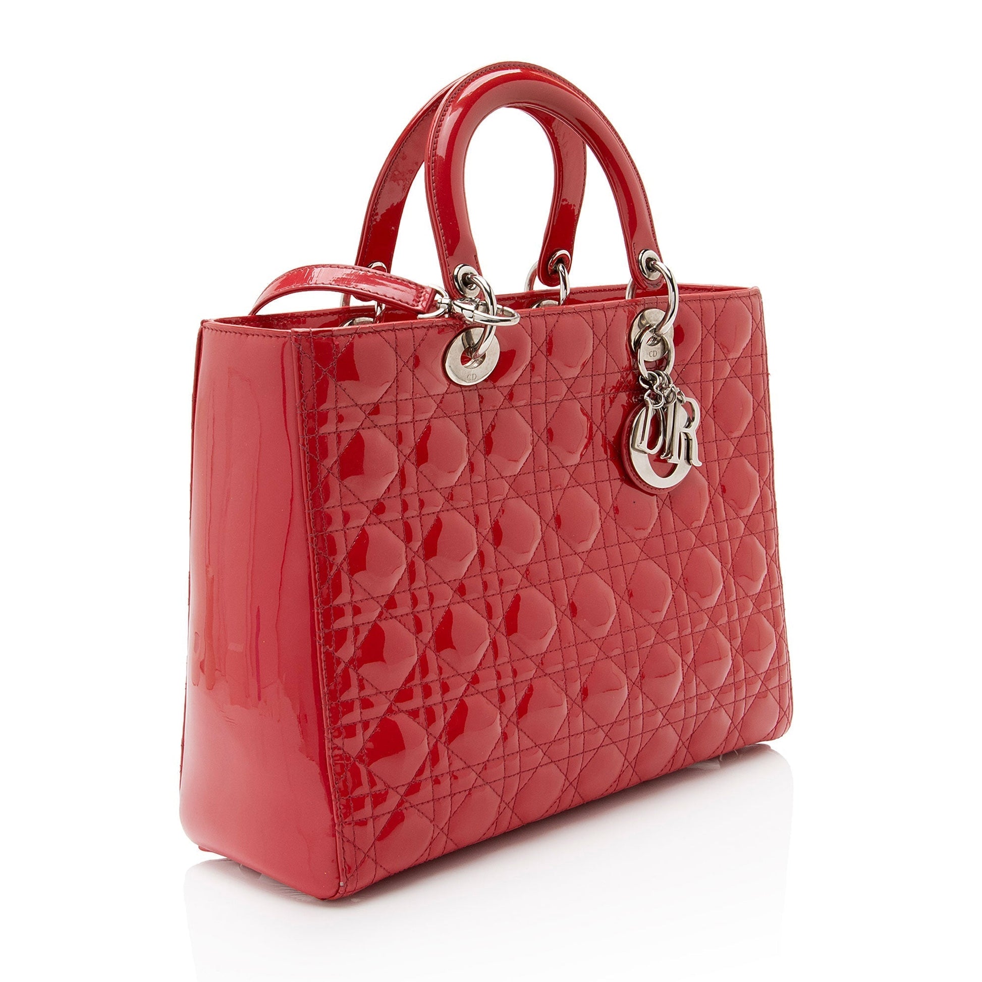 Dior Lady Tote Shf Fvh4Jh Leather Patent Large Tote Bag