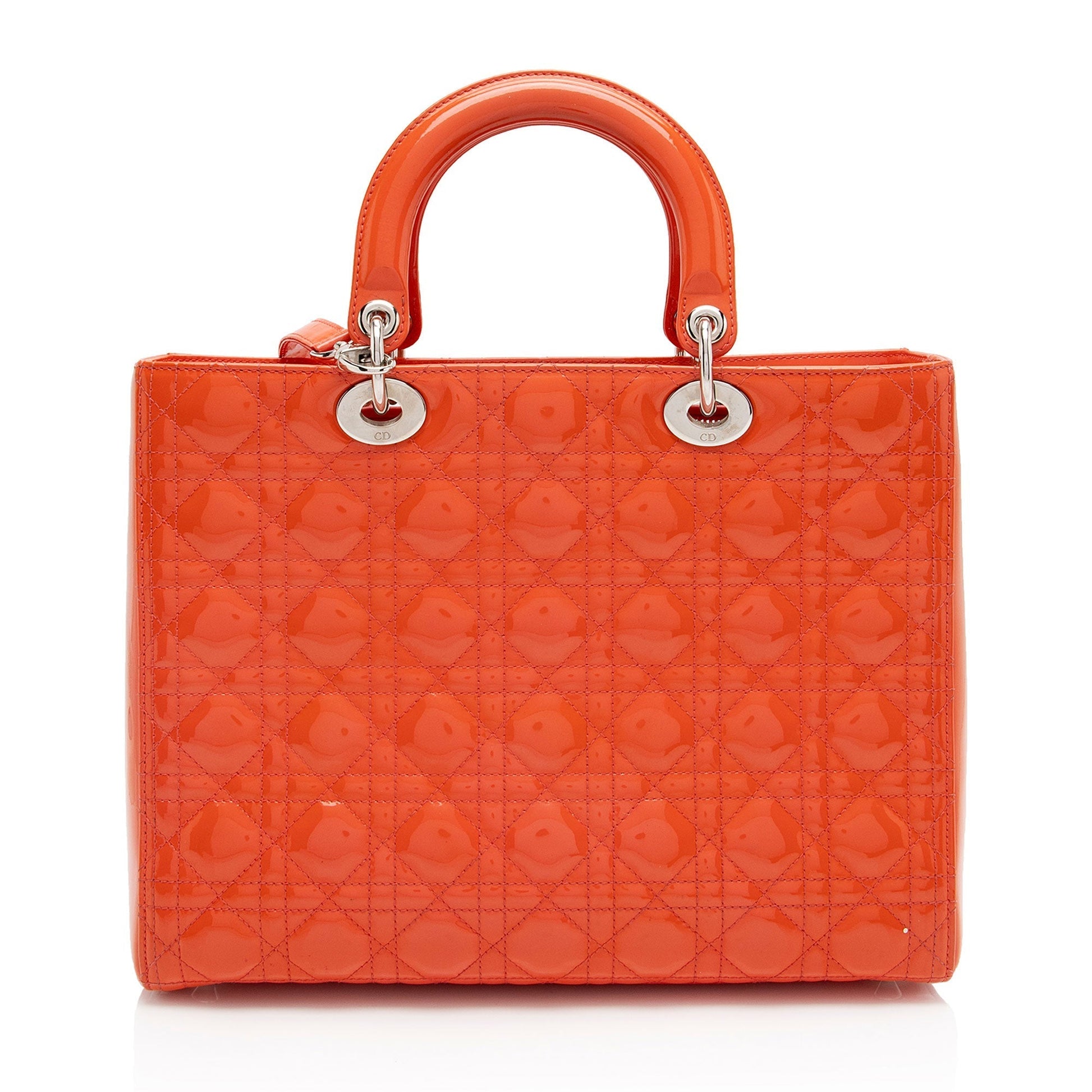 Dior Lady Tote Shf W6Nhh6 Leather Patent Large Tote Bag
