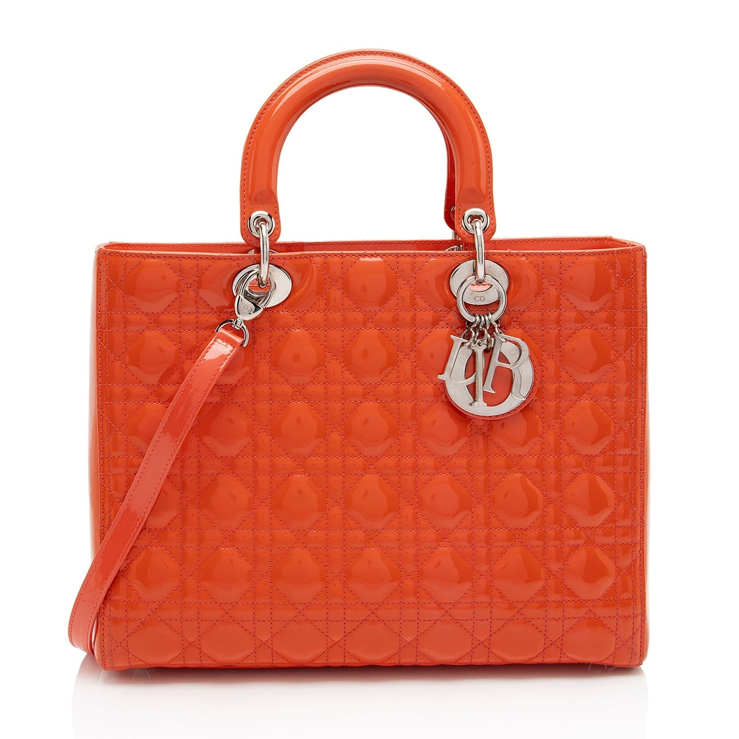 Dior Lady Tote Shf W6Nhh6 Leather Patent Large Tote Bag