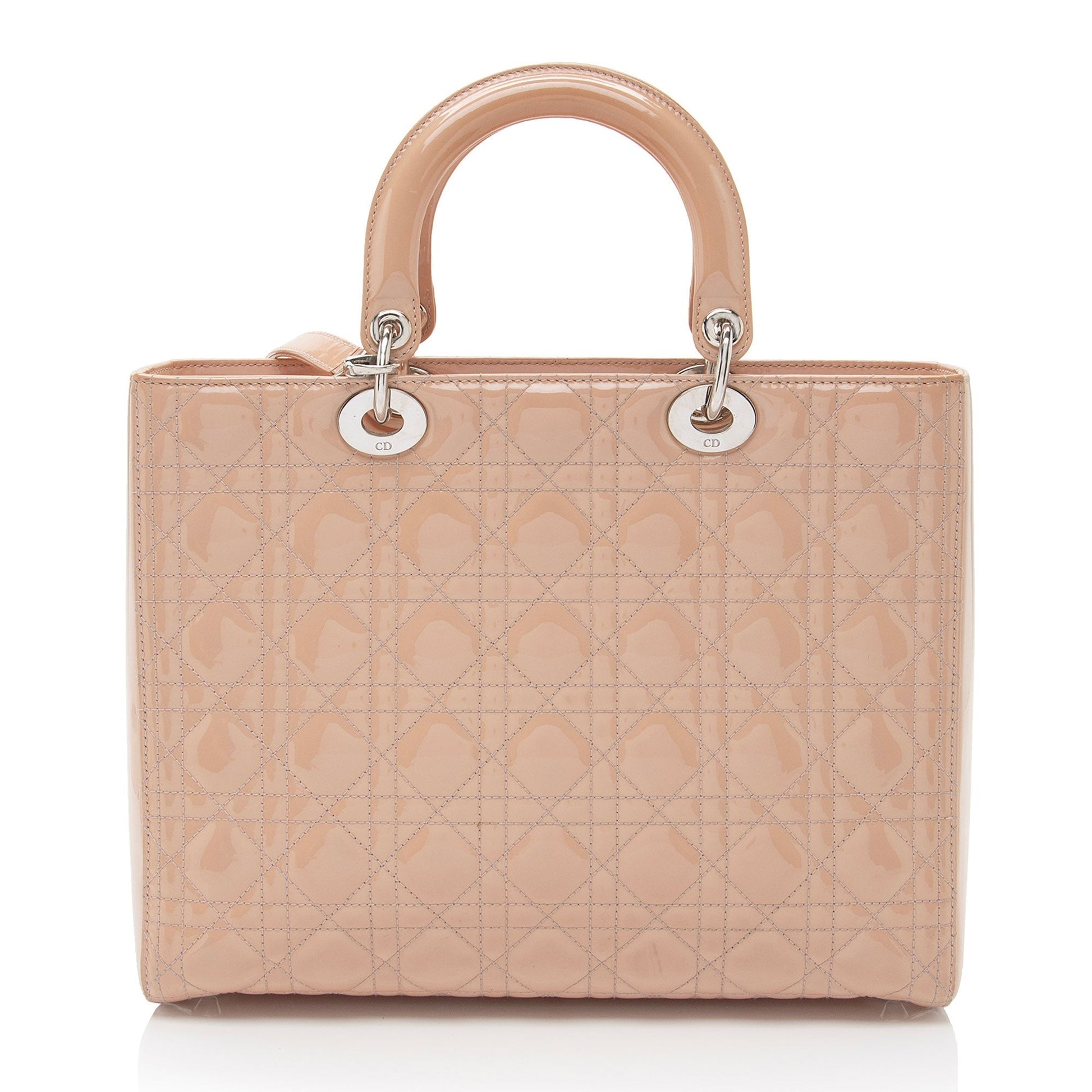 Dior Lady Tote Shf Of5D9T Leather Patent Large Tote Bag