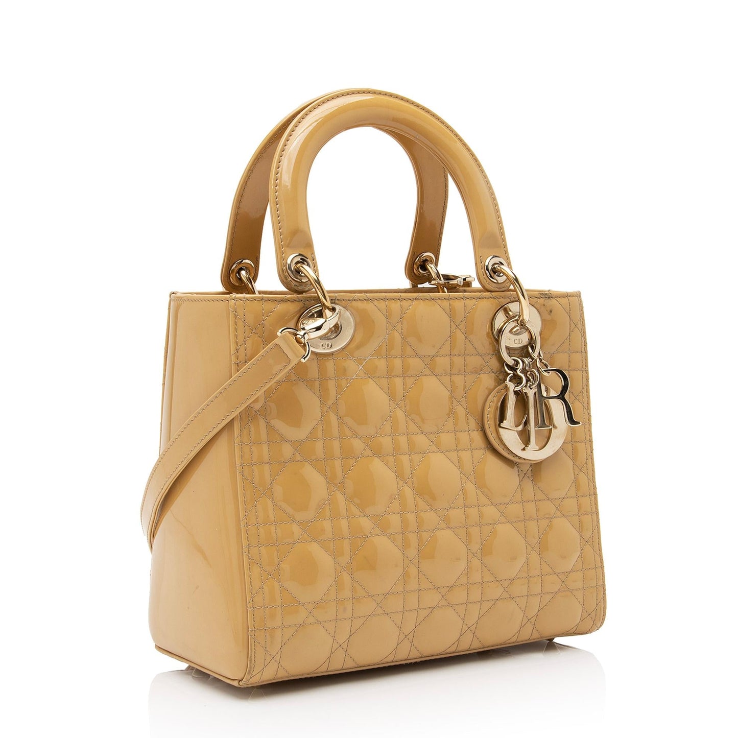 Dior Lady Tote Shf L6Ix36 Leather Patent Medium Tote Bag