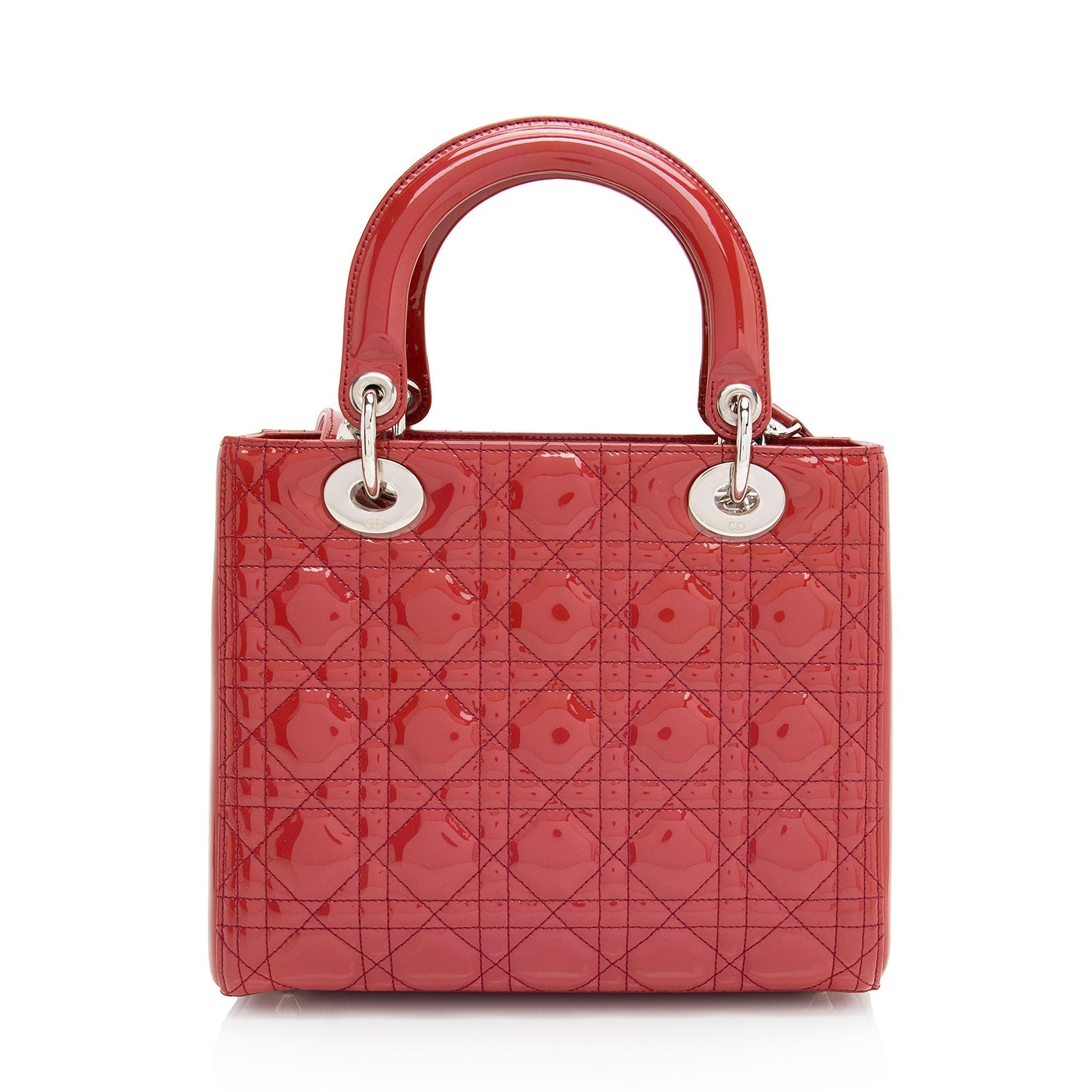 Dior Lady Tote Shf 9Sfjwh Leather Patent Medium Tote Bag