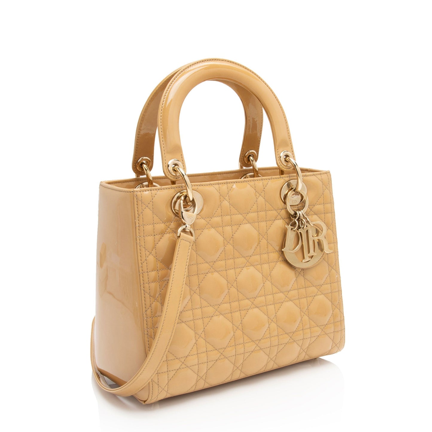 Dior Lady Tote Shf 8Qfooj Leather Patent Medium Tote Bag