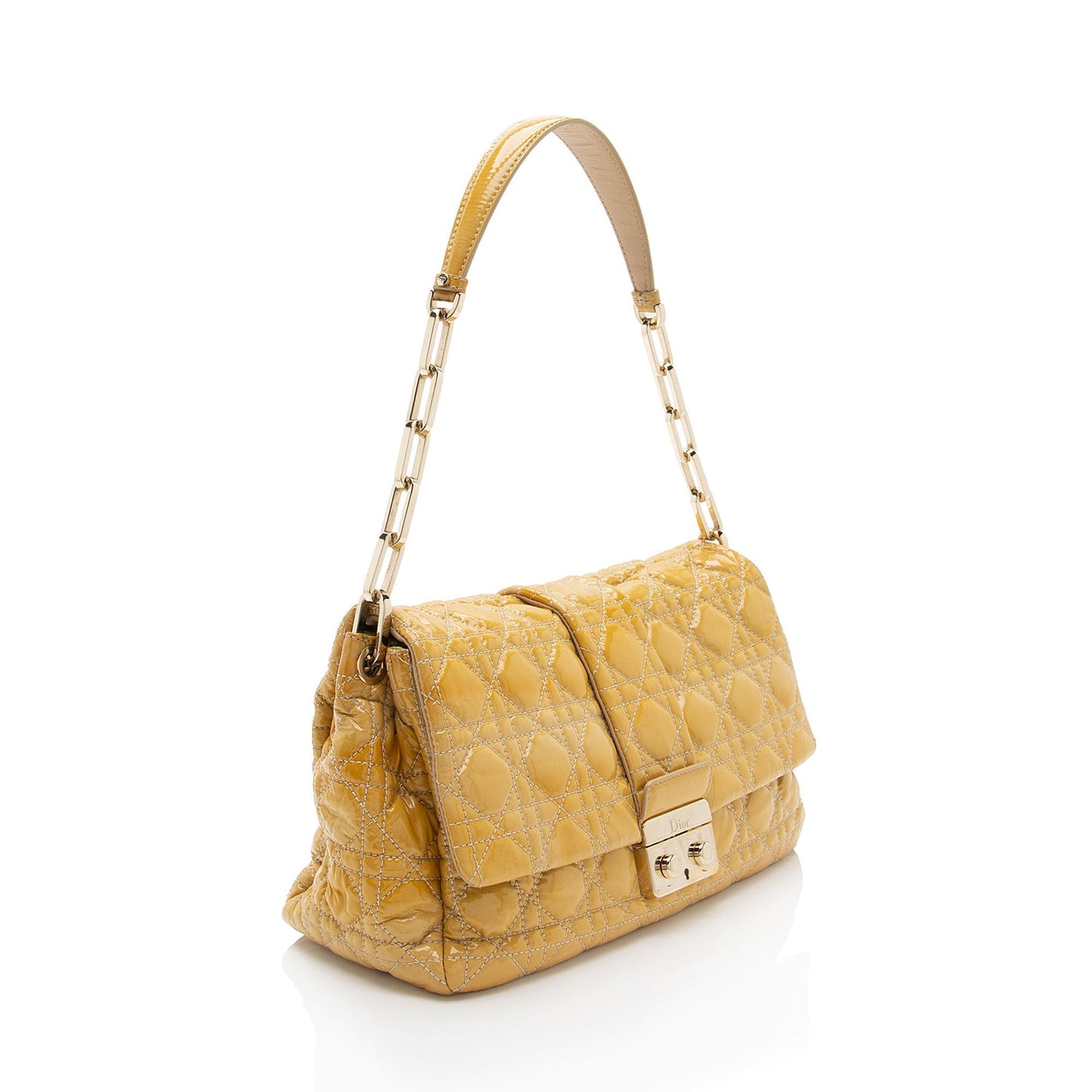 Dior New Lock Bag Final Sale Leather Patent Flap Shoulder Bag