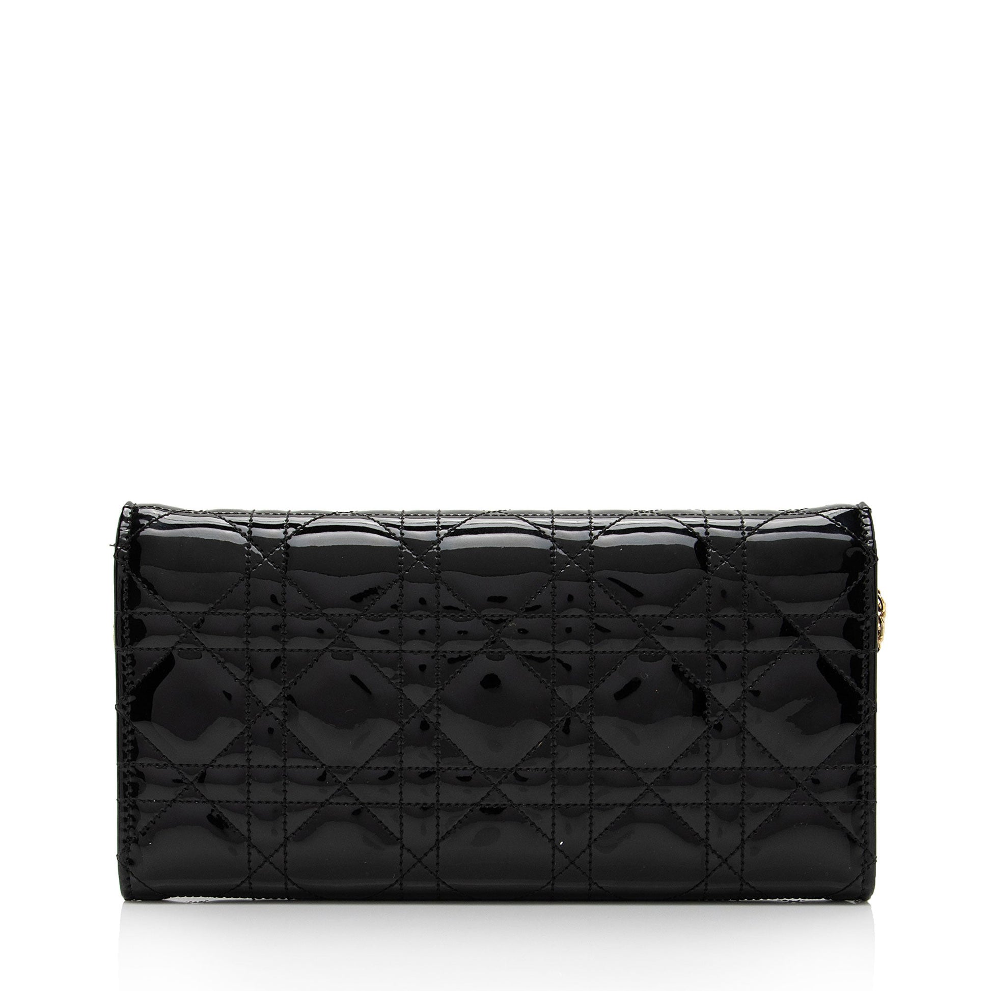 Dior New Lock Wallet On Bag Shf Ebi4Sg Leather Patent Chain Crossbody Bag