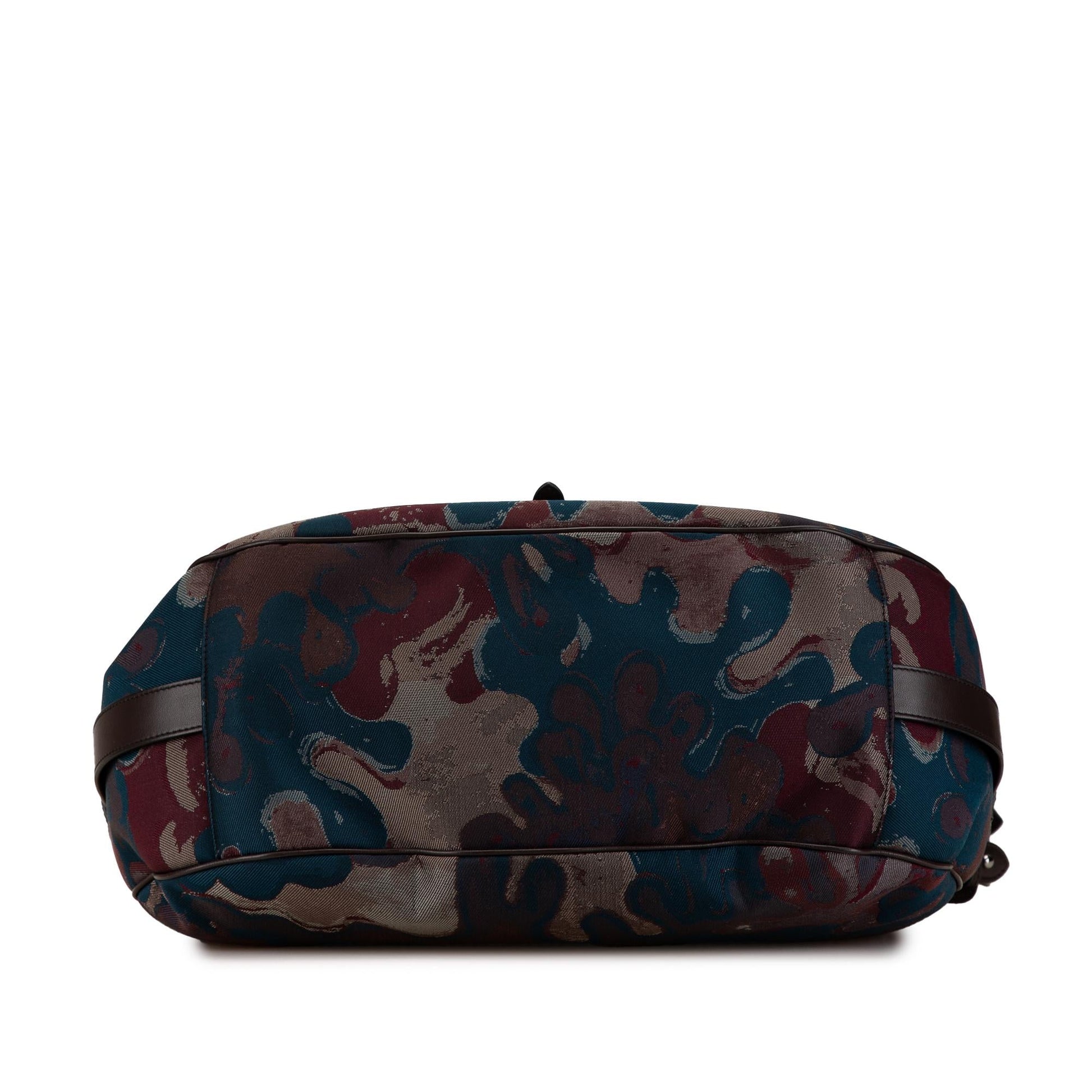 Dior Peter Doig Camouflage Soft Saddle Bag Denim Satchel Bag Saddle Bag 1