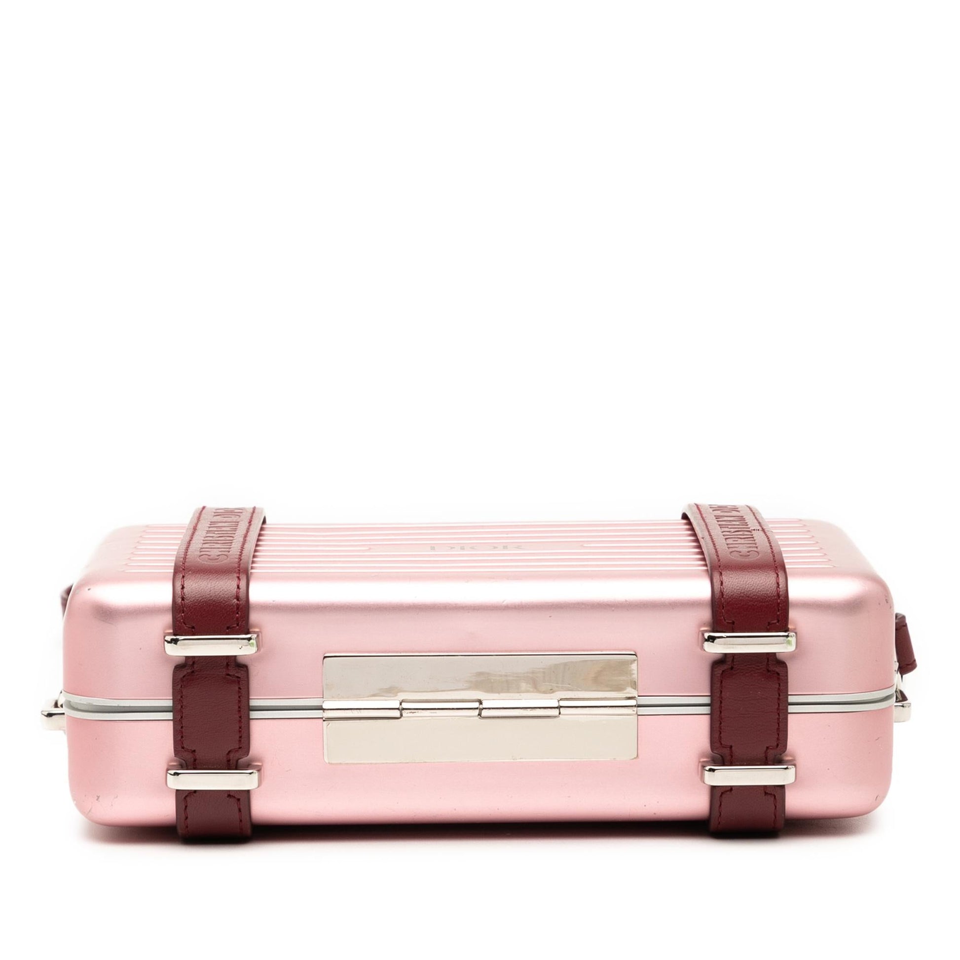 Dior Rimowa Aluminum Personal Clutch On Strap Clutch Bag