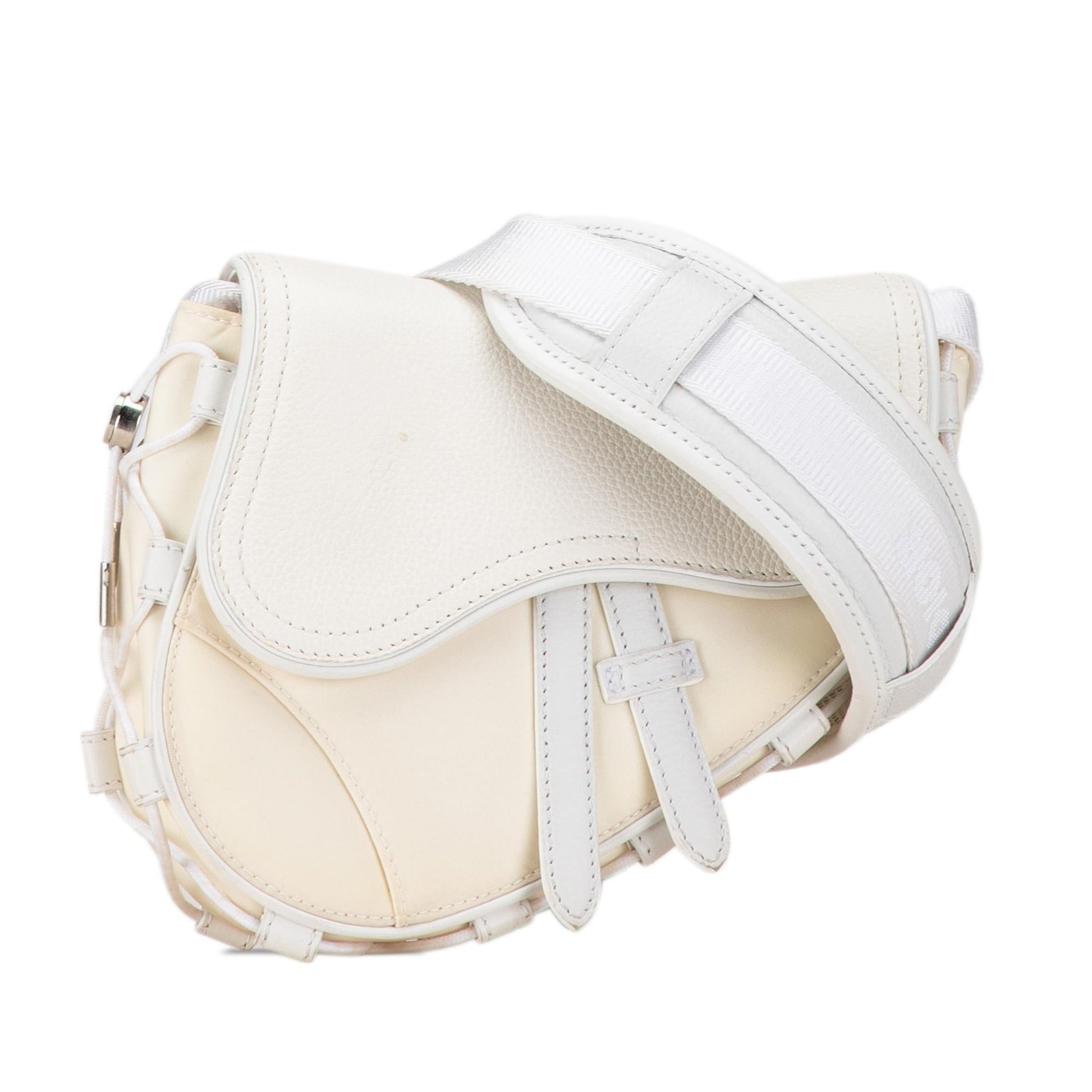 Dior Sacai Technical Fabric And Saddle Bag Leather Crossbody Bag