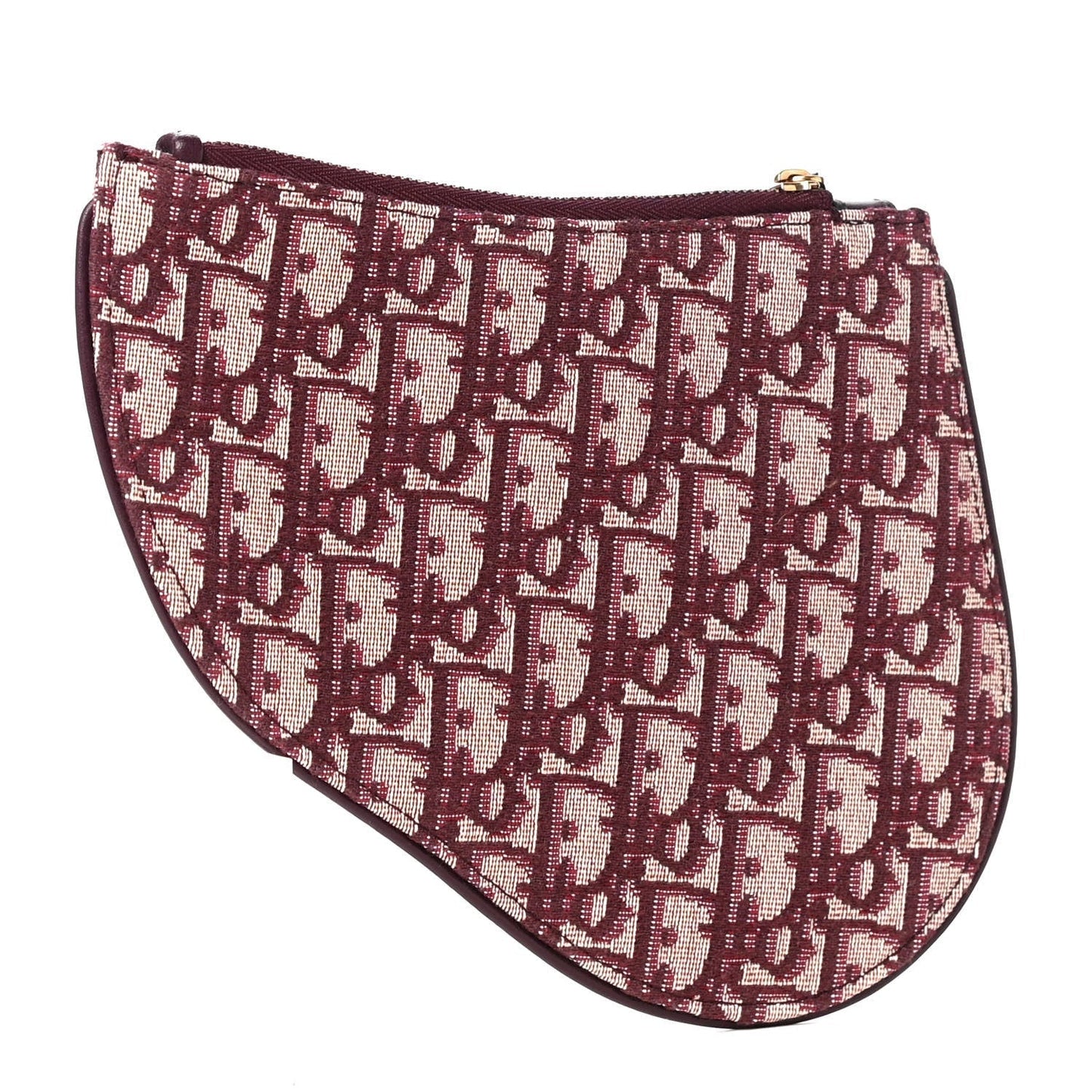 Dior Oblique Saddle Pouch Clutch Bordeaux Handbag Clutch Bag
